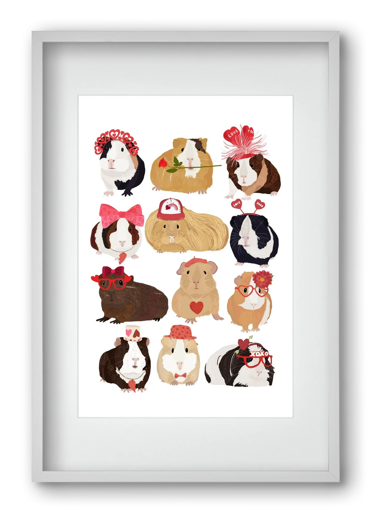 Guinea Pig Love print - artbridge