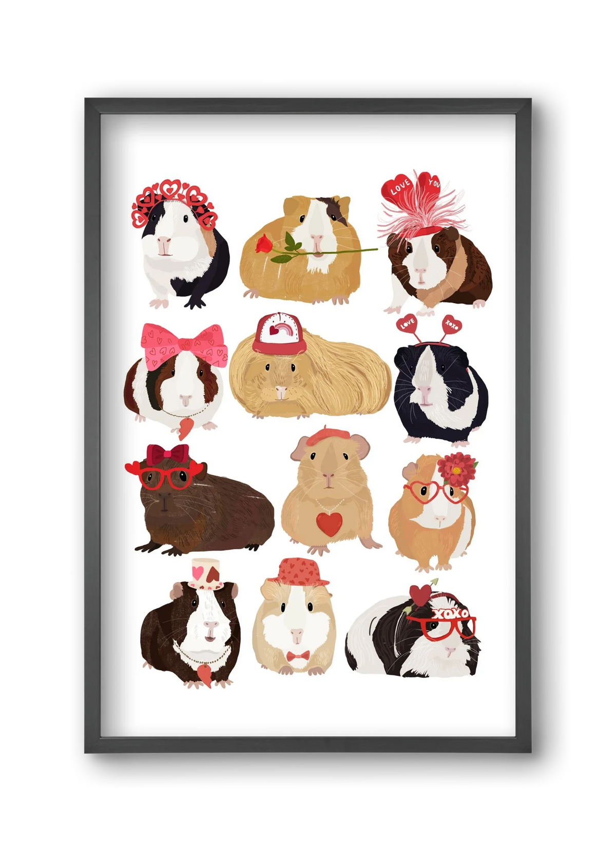Guinea Pig Love print - artbridge