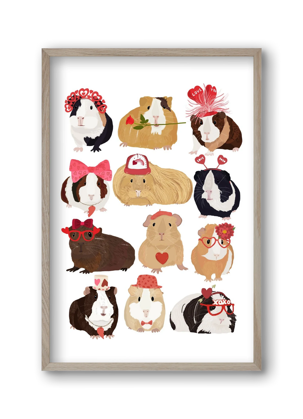 Guinea Pig Love print - artbridge
