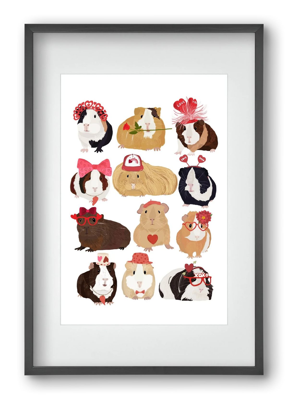 Guinea Pig Love print - artbridge