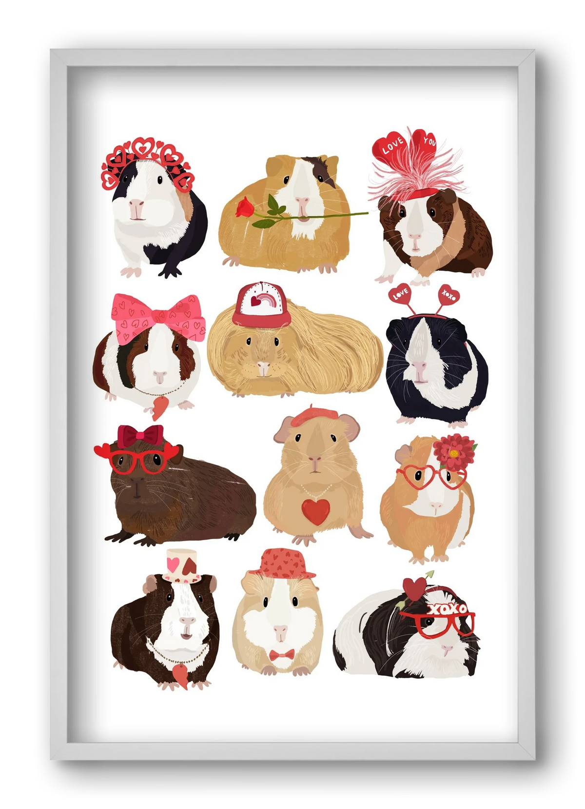 Guinea Pig Love print - artbridge