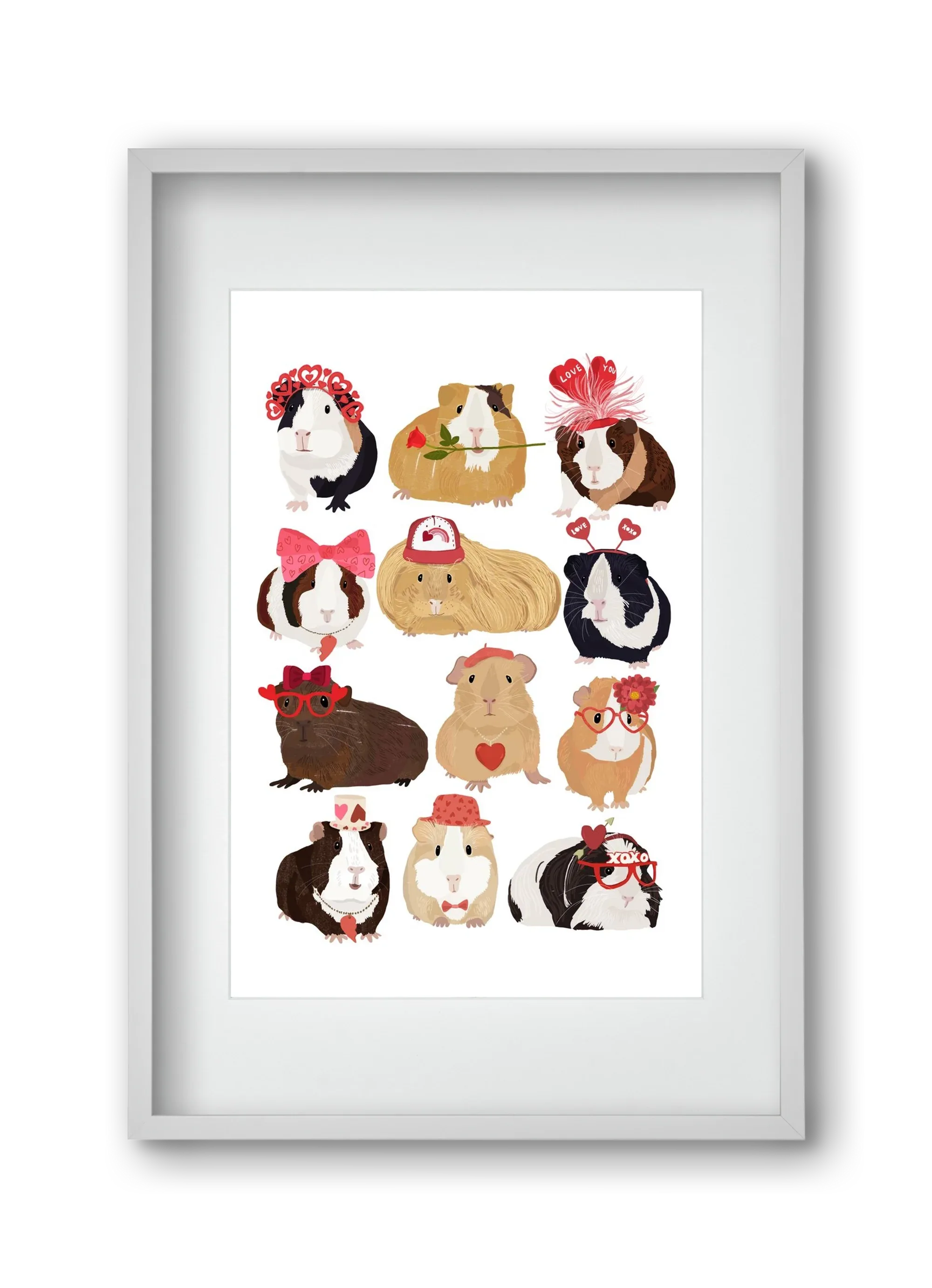 Guinea Pig Love print - artbridge