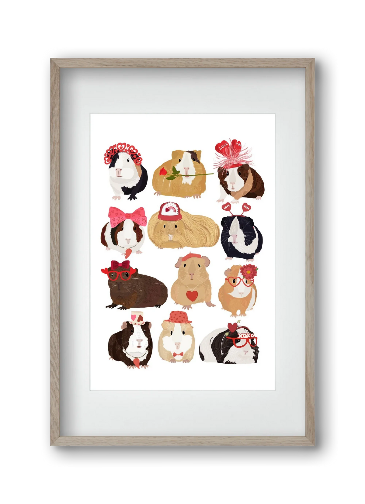 Guinea Pig Love print - artbridge