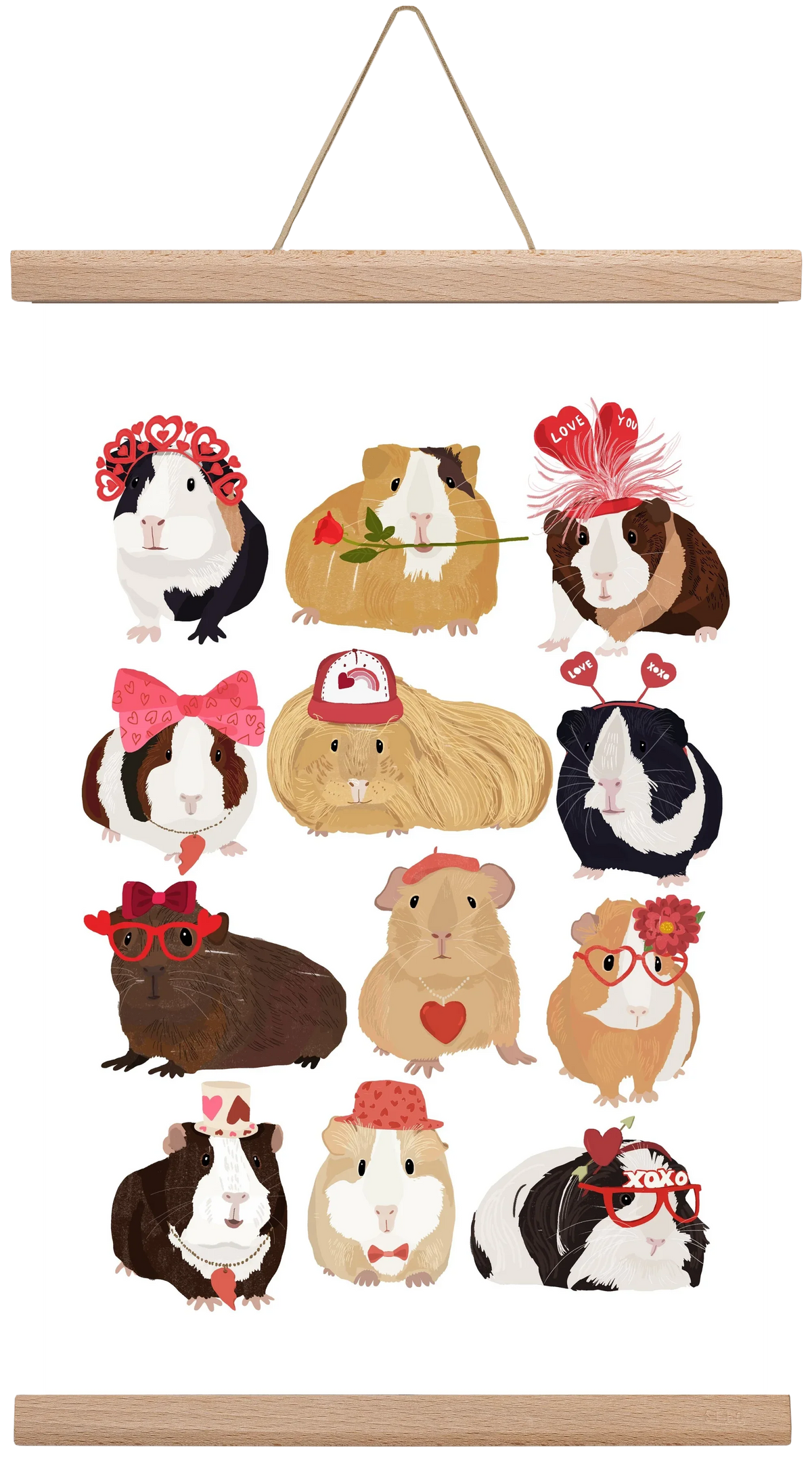 Guinea Pig Love print - artbridge