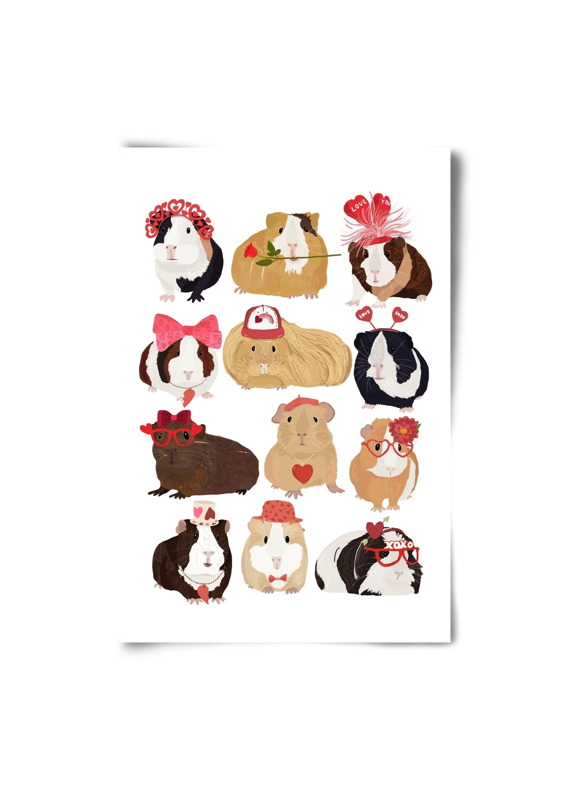 Guinea Pig Love print - artbridge