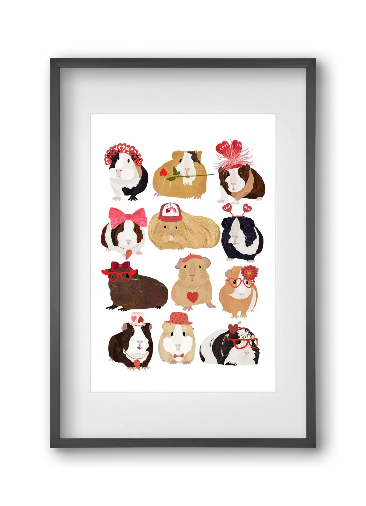 Guinea Pig Love print - artbridge