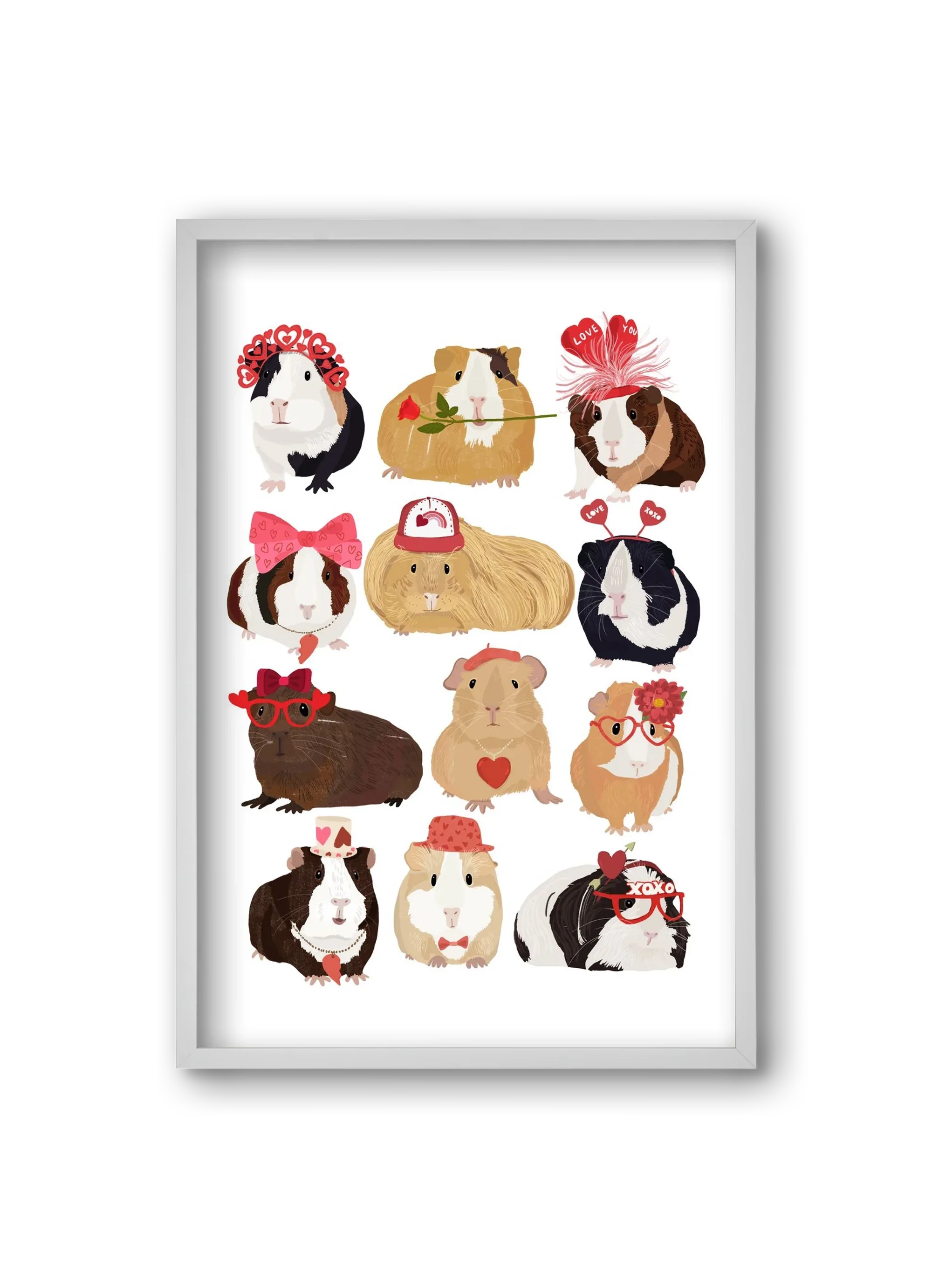 Guinea Pig Love print - artbridge