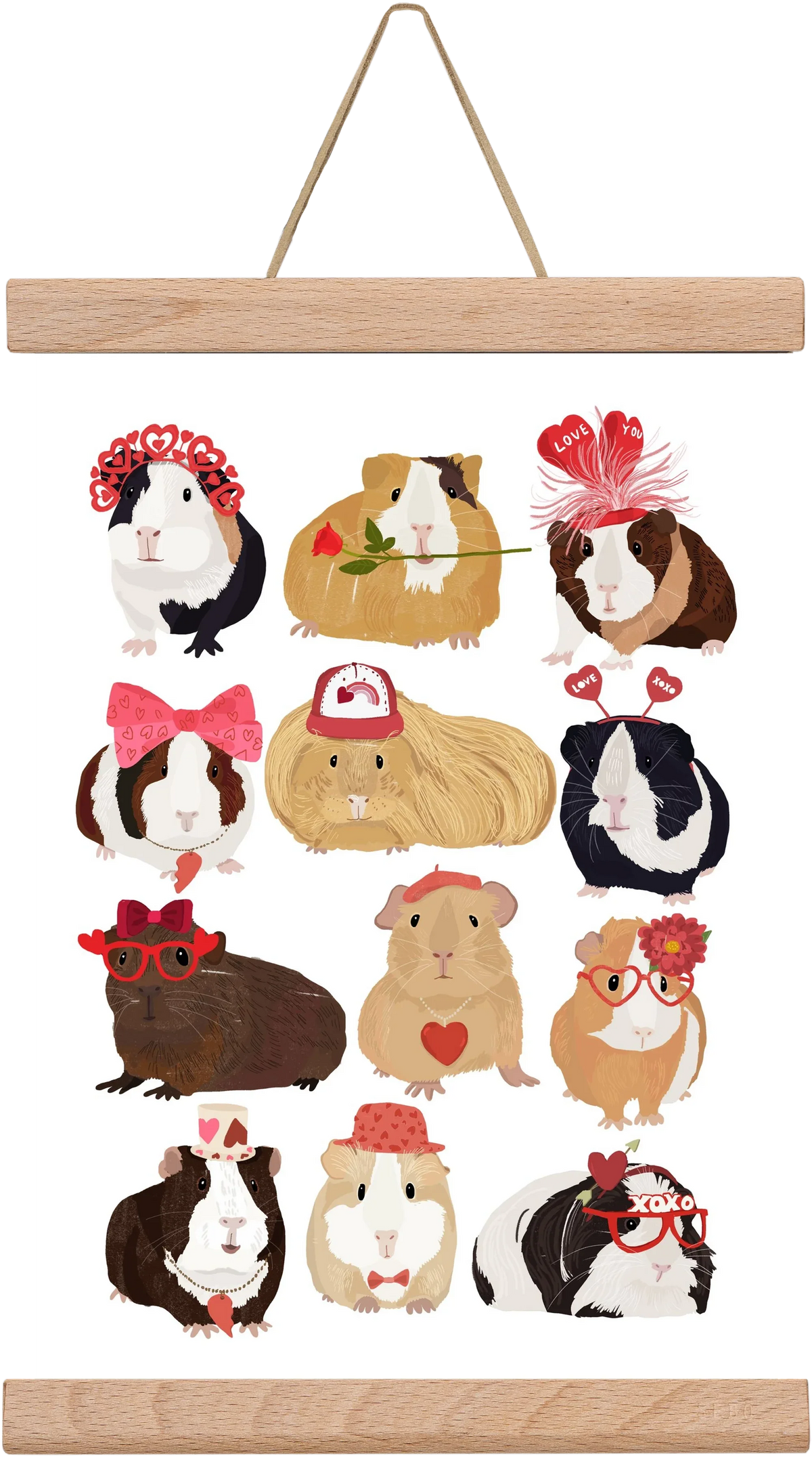 Guinea Pig Love print - artbridge