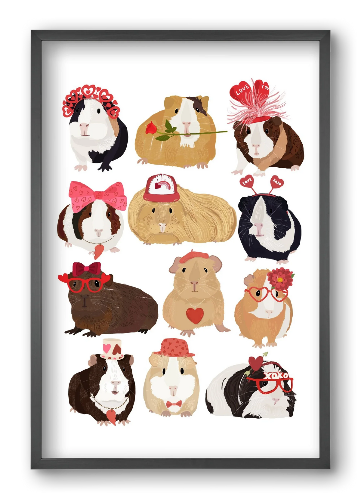 Guinea Pig Love print - artbridge