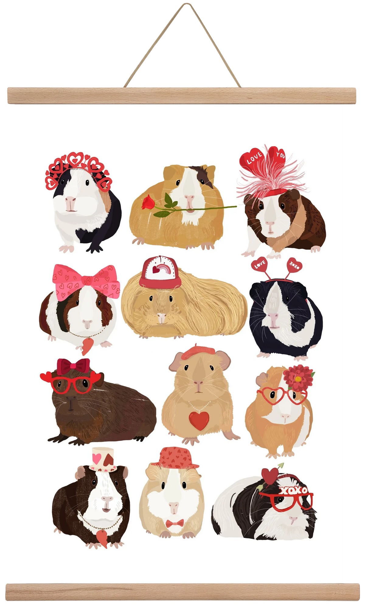 Guinea Pig Love print - artbridge
