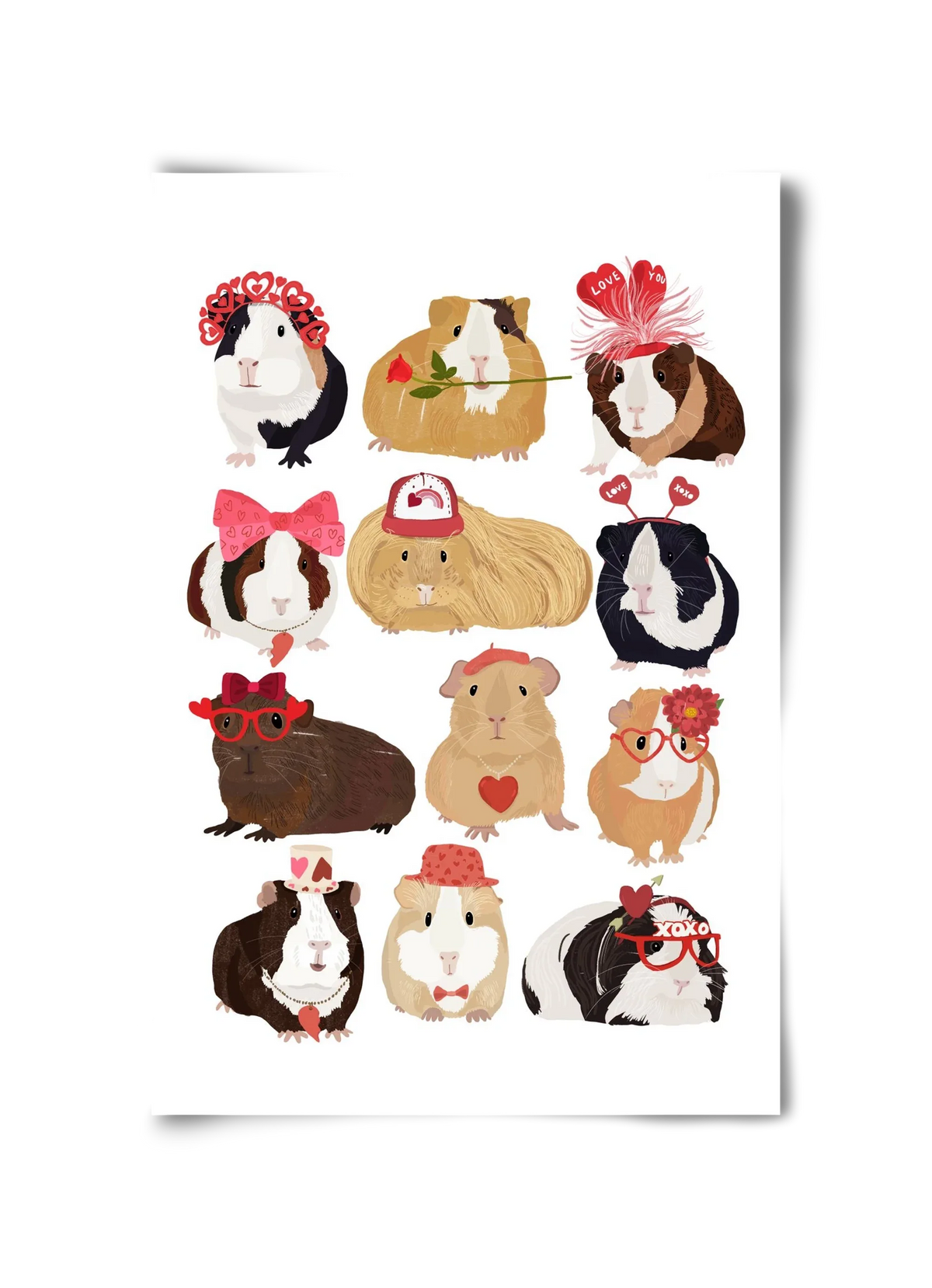 Guinea Pig Love print - artbridge