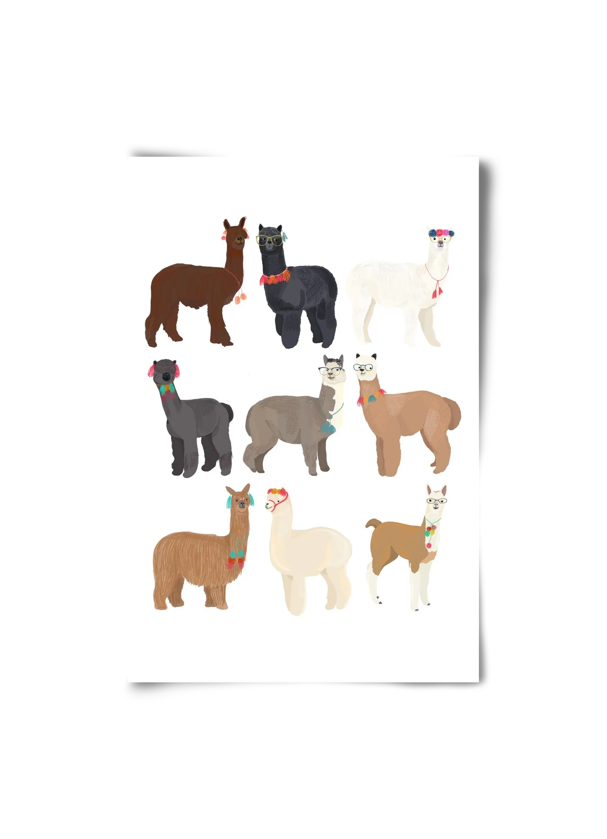 Standin Llama Print - artbridge