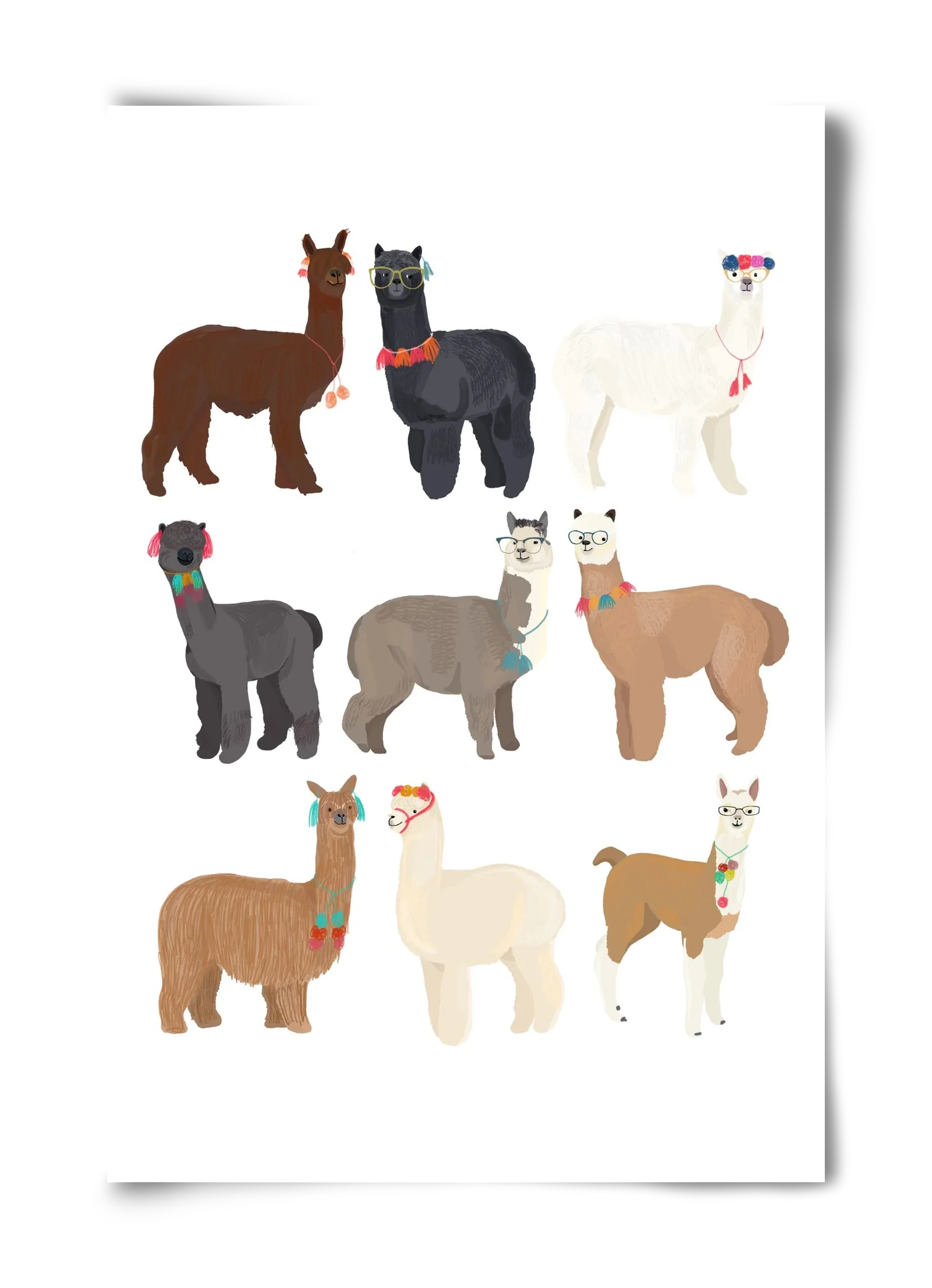 Standin Llama Print - artbridge
