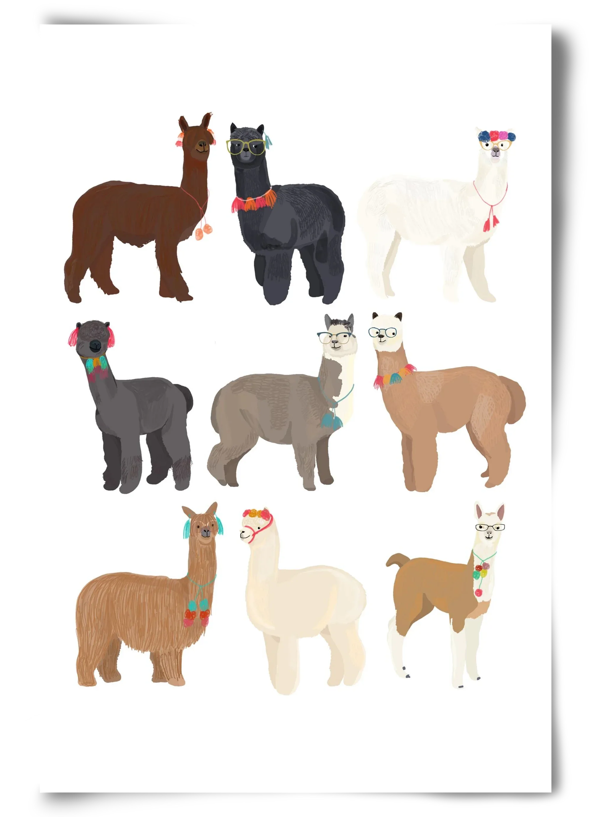 Standin Llama Print - artbridge