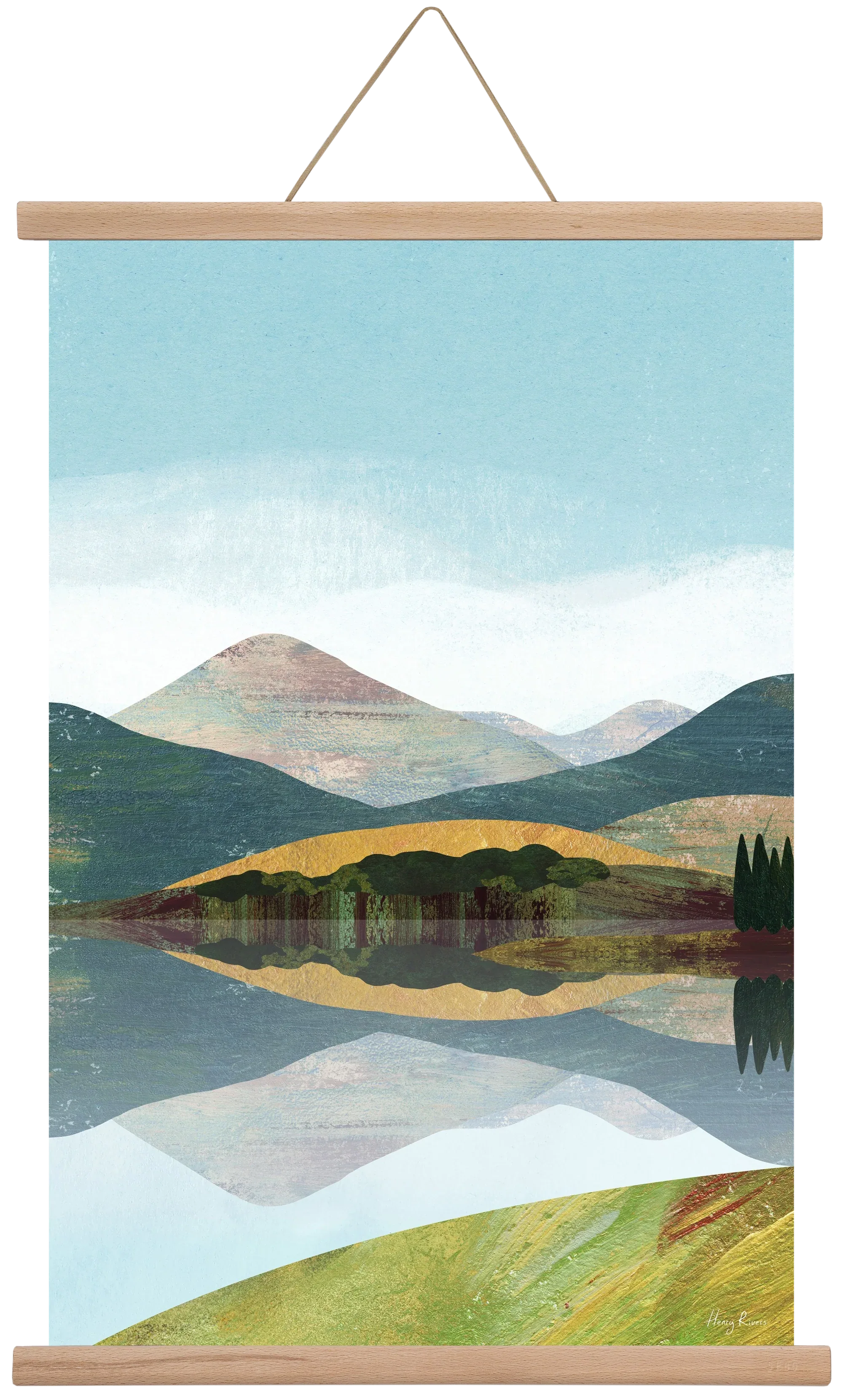 Mountain lake - artbridge