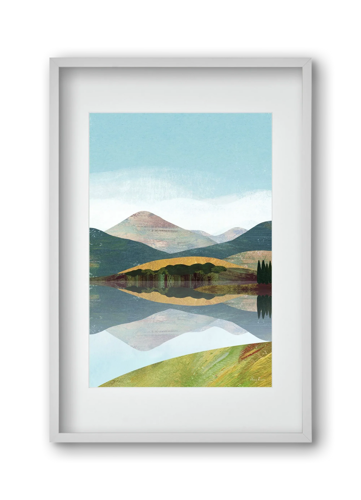 Mountain lake - artbridge