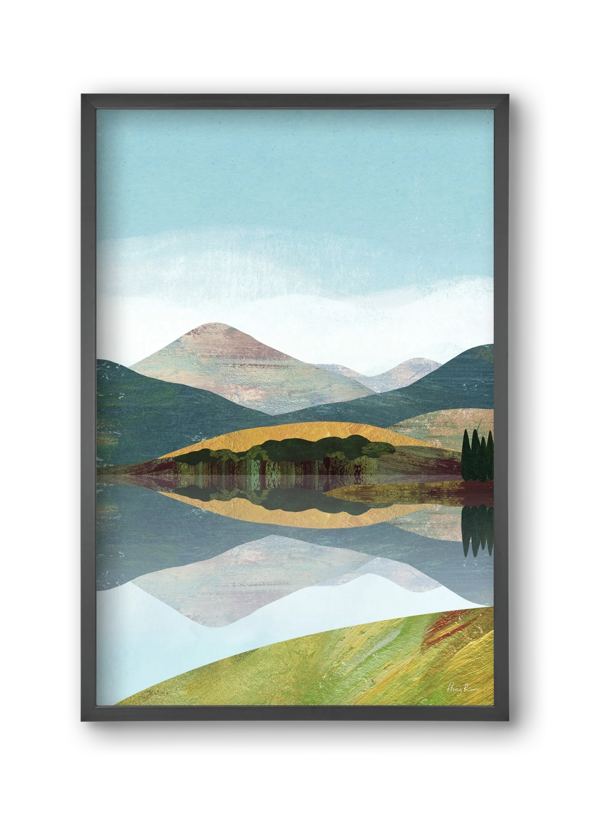 Mountain lake - artbridge