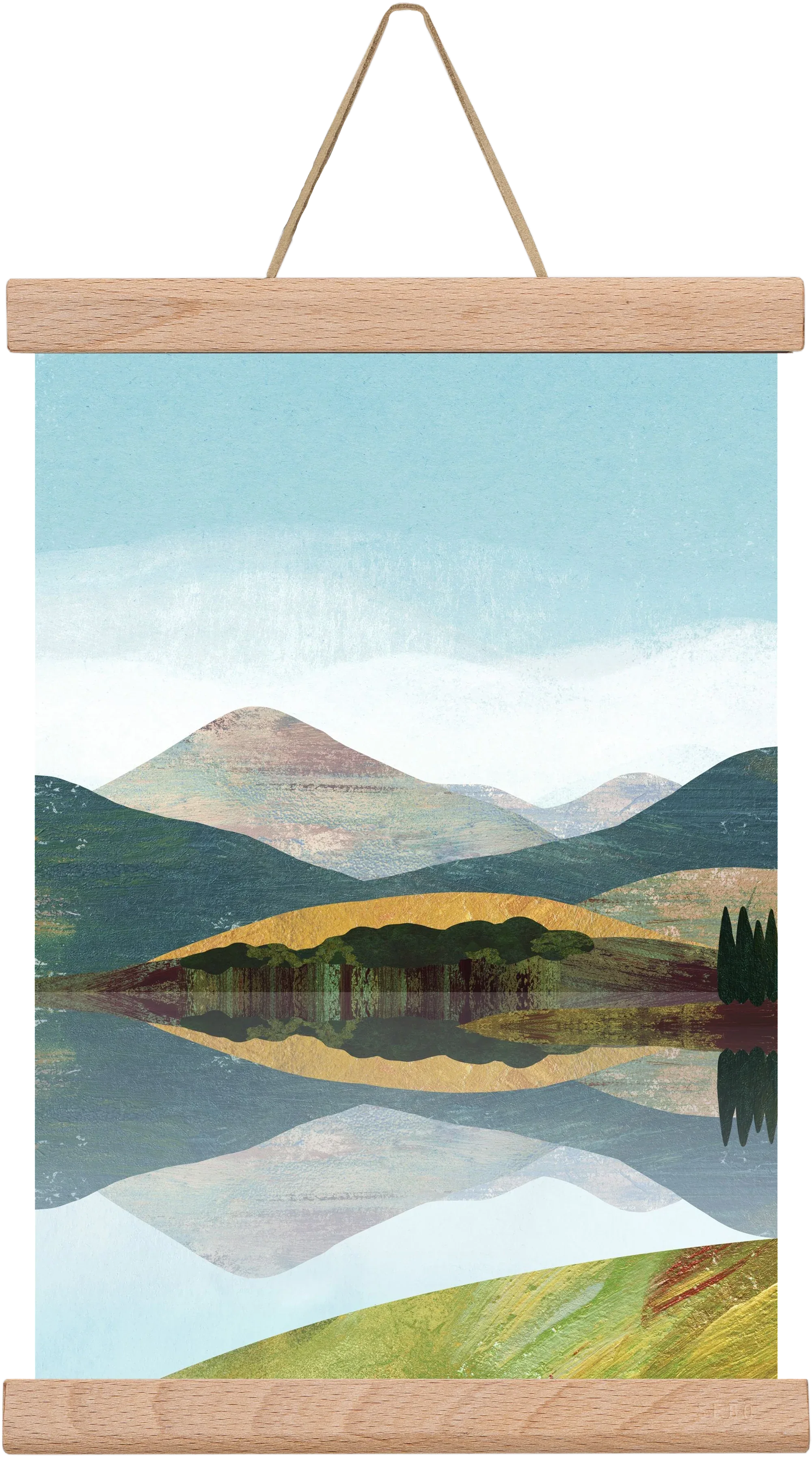 Mountain lake - artbridge