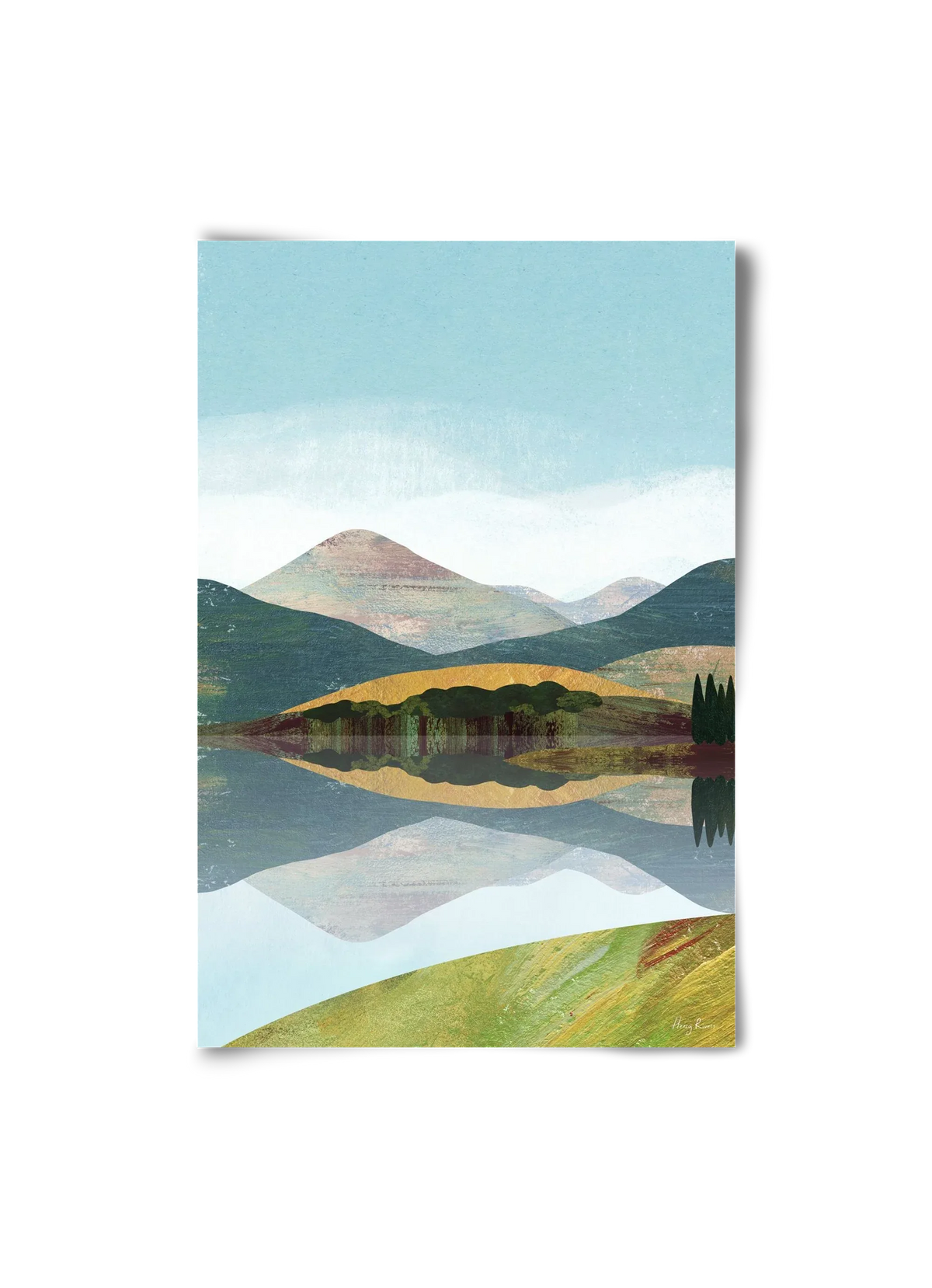 Mountain lake - artbridge