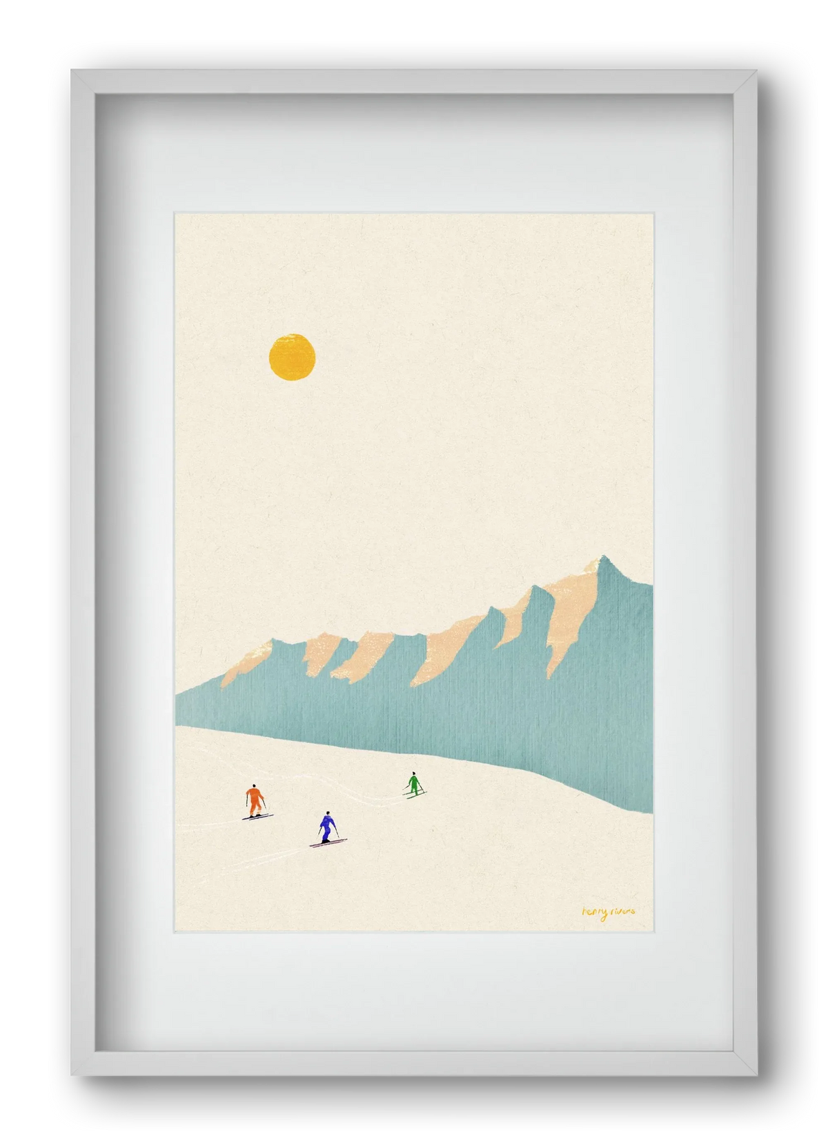 Happy skiers - artbridge