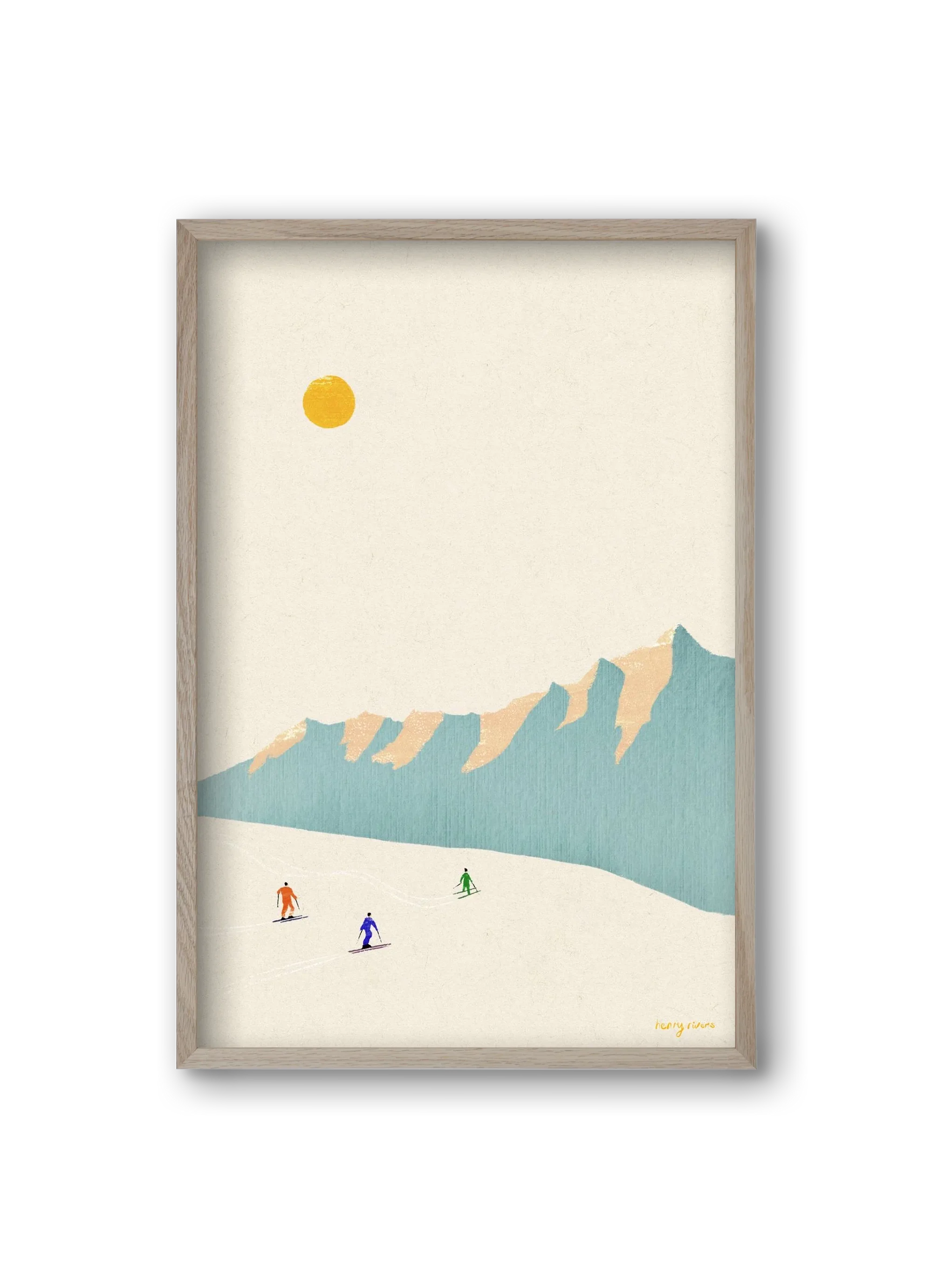 Happy skiers - artbridge