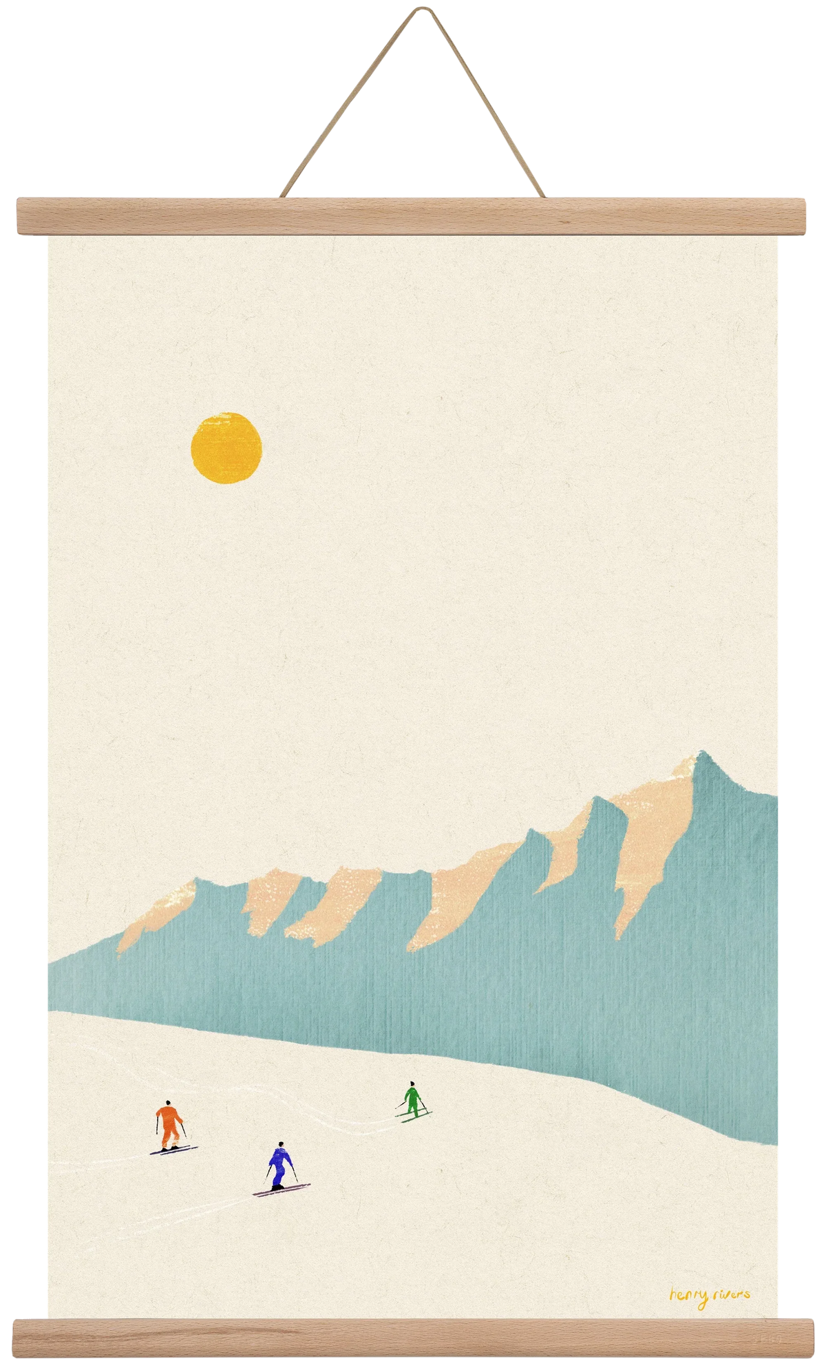 Happy skiers - artbridge