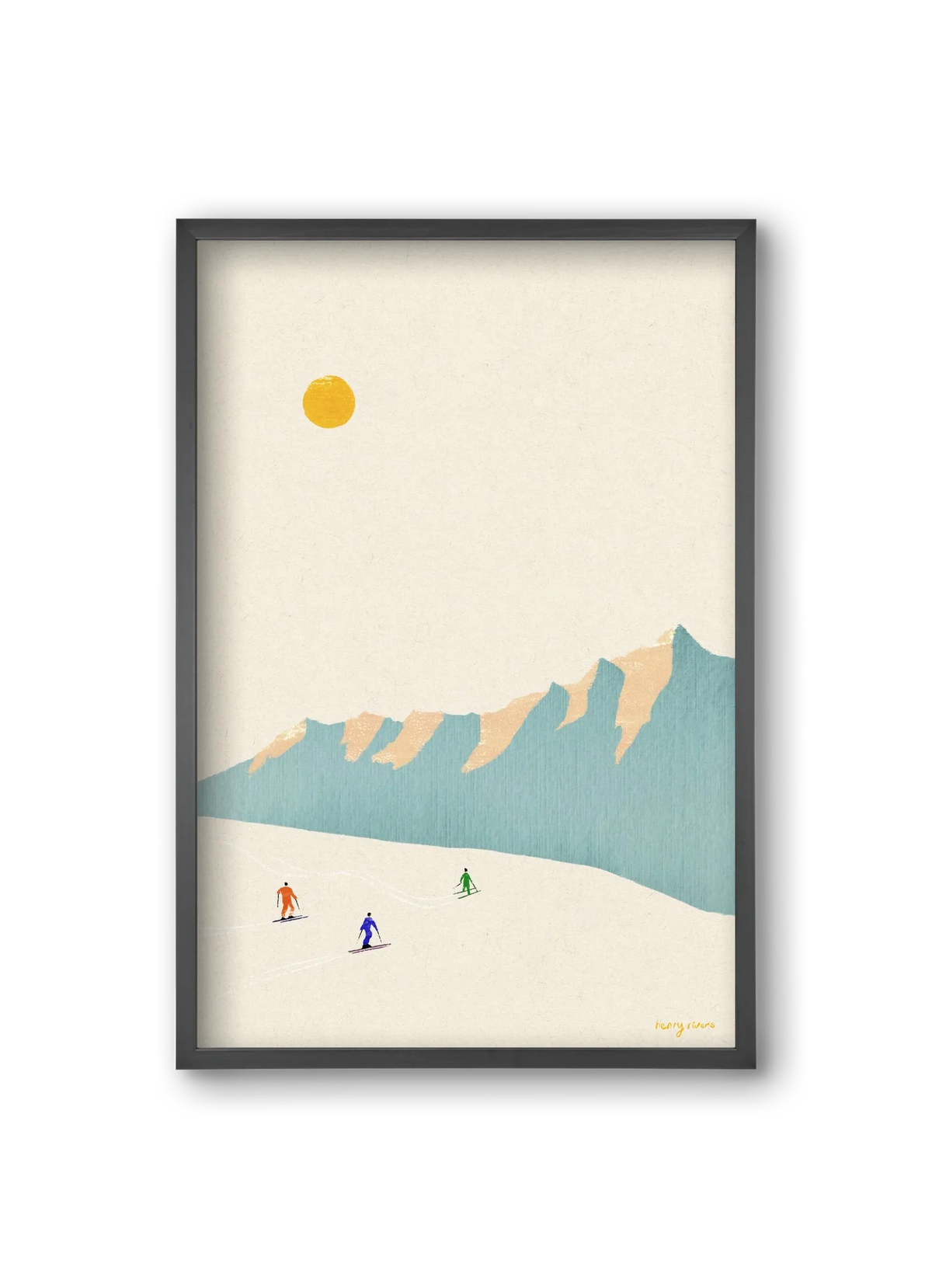 Happy skiers - artbridge