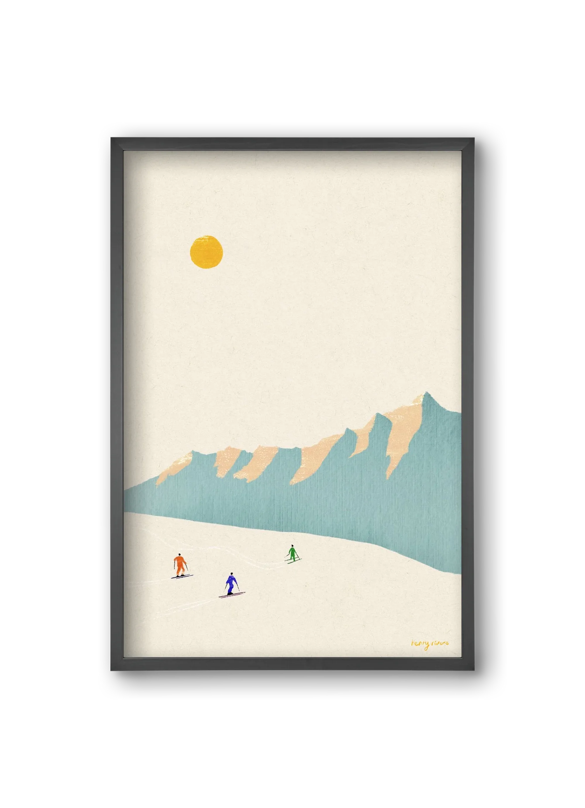 Happy skiers - artbridge
