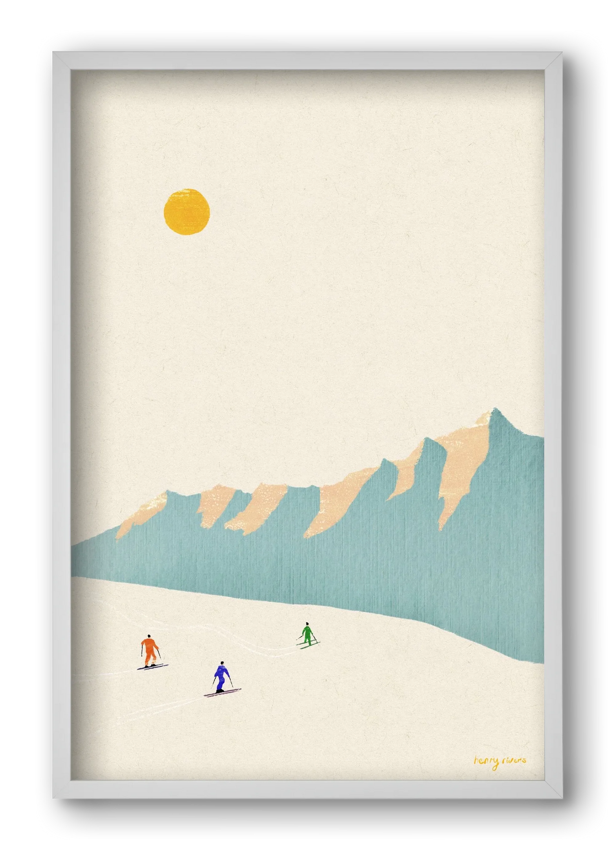 Happy skiers - artbridge