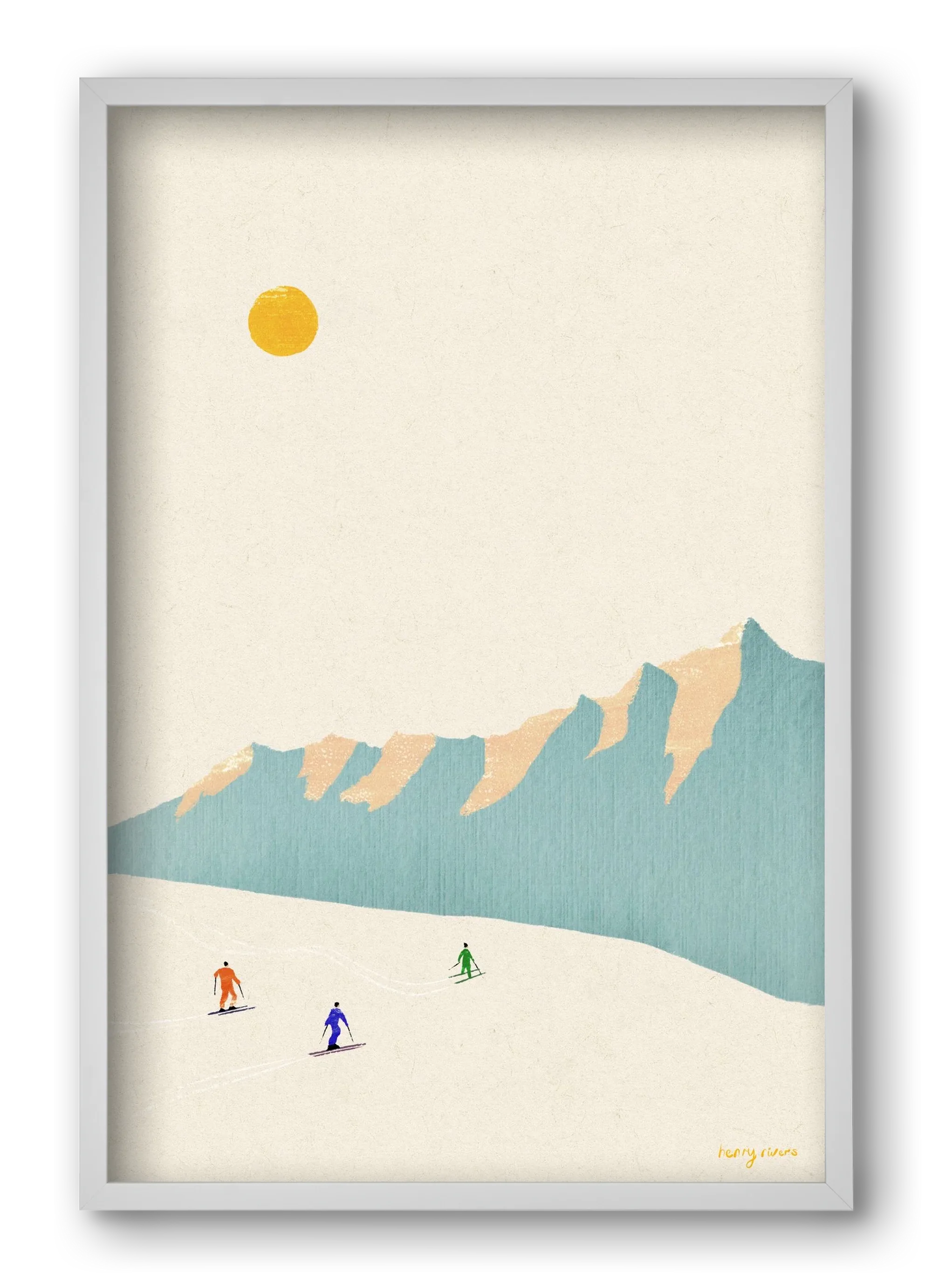 Happy skiers - artbridge