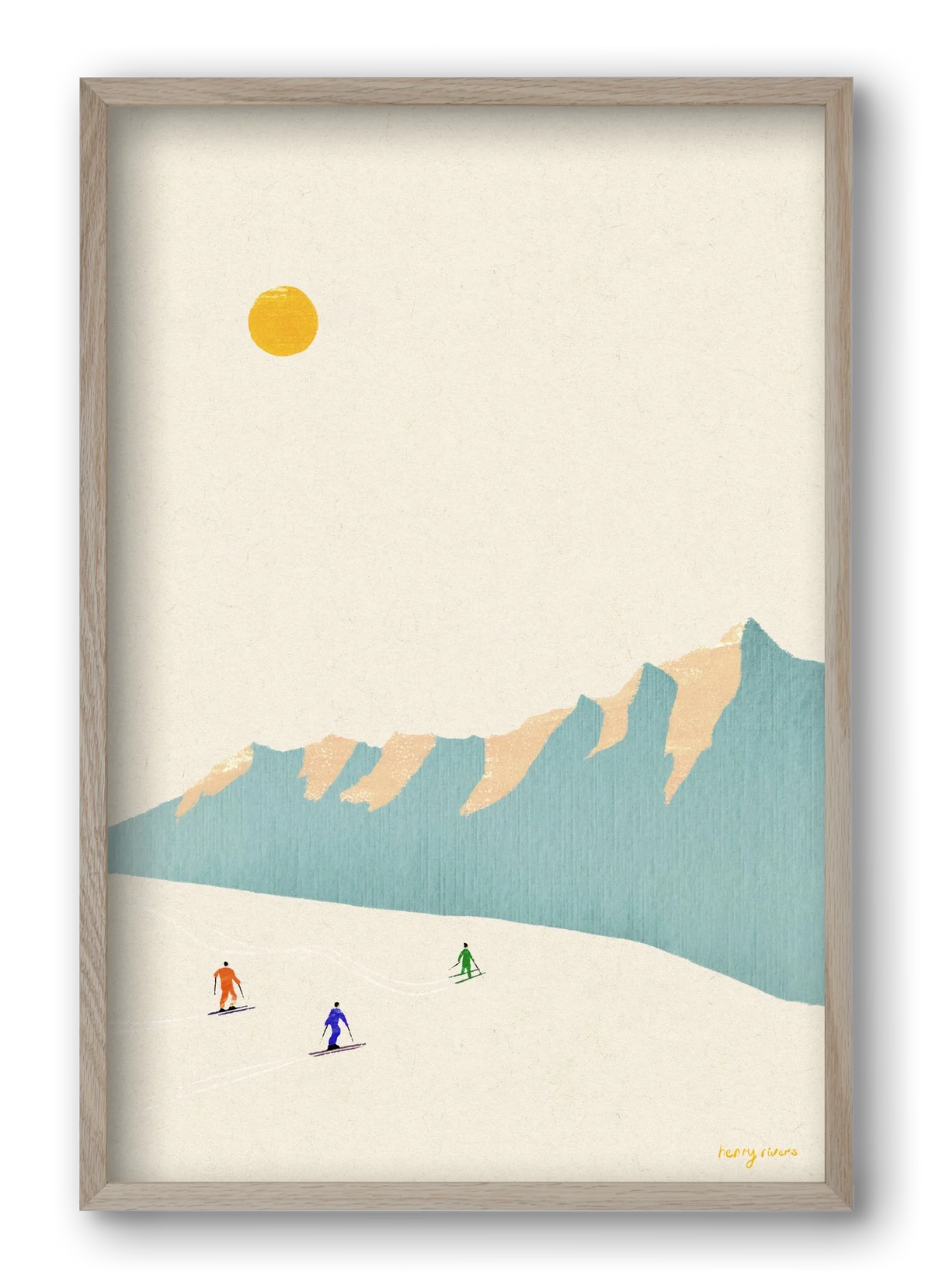 Happy skiers - artbridge
