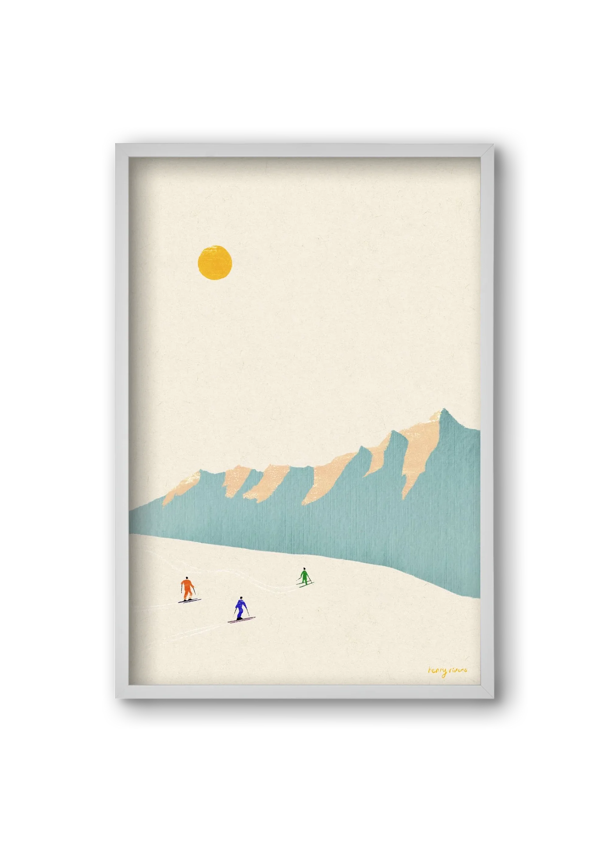 Happy skiers - artbridge