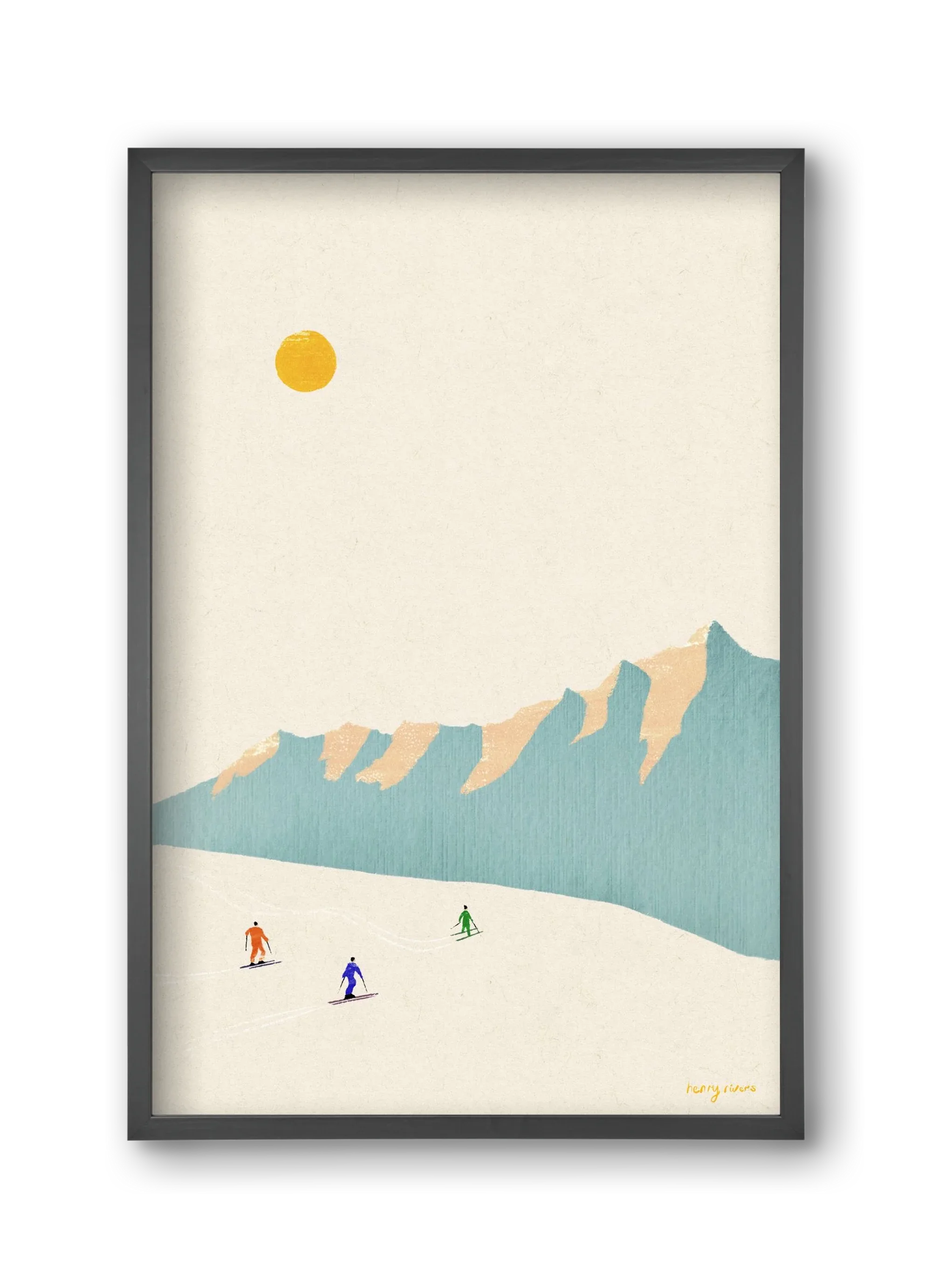Happy skiers - artbridge