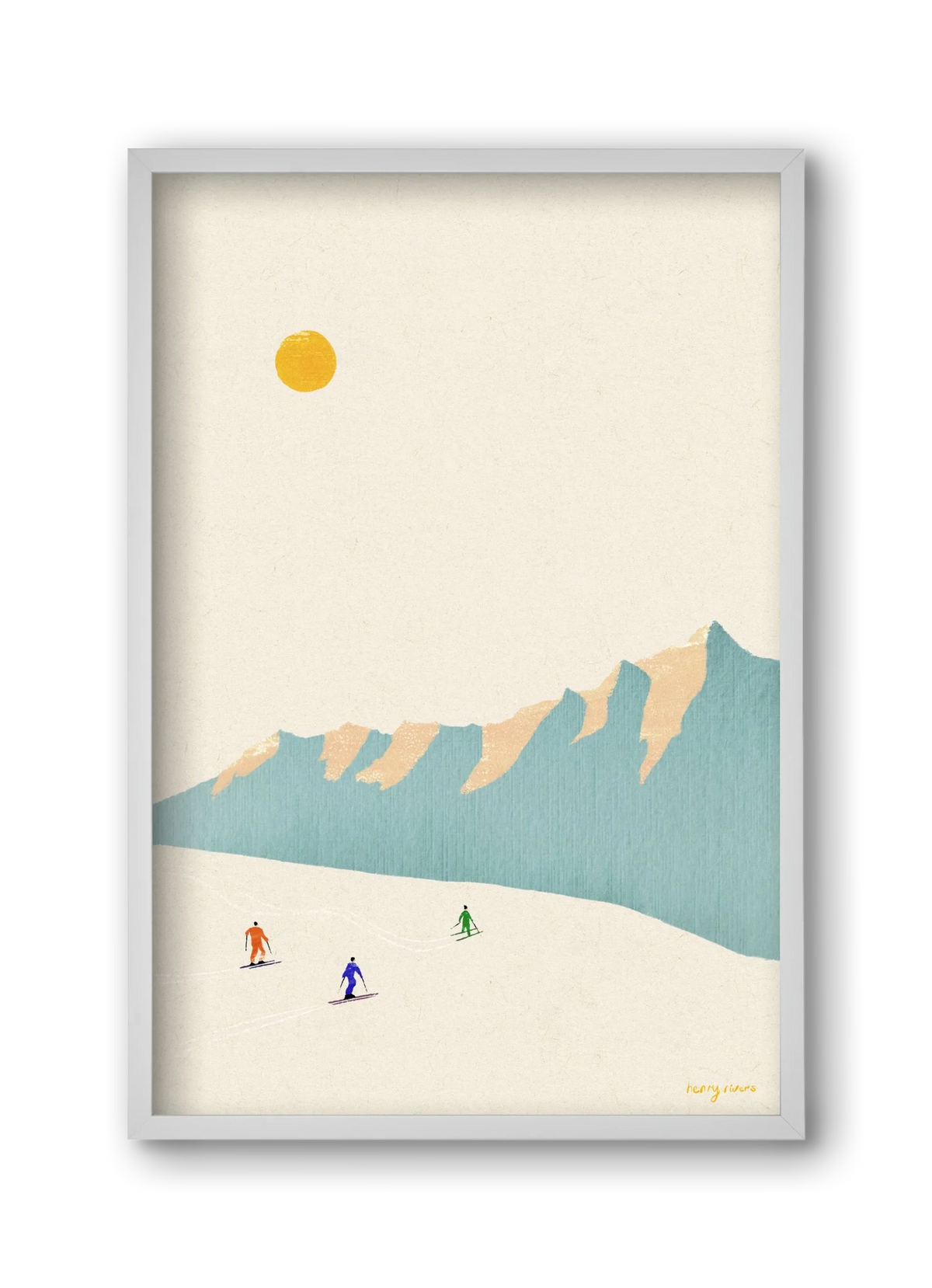 Happy skiers - artbridge