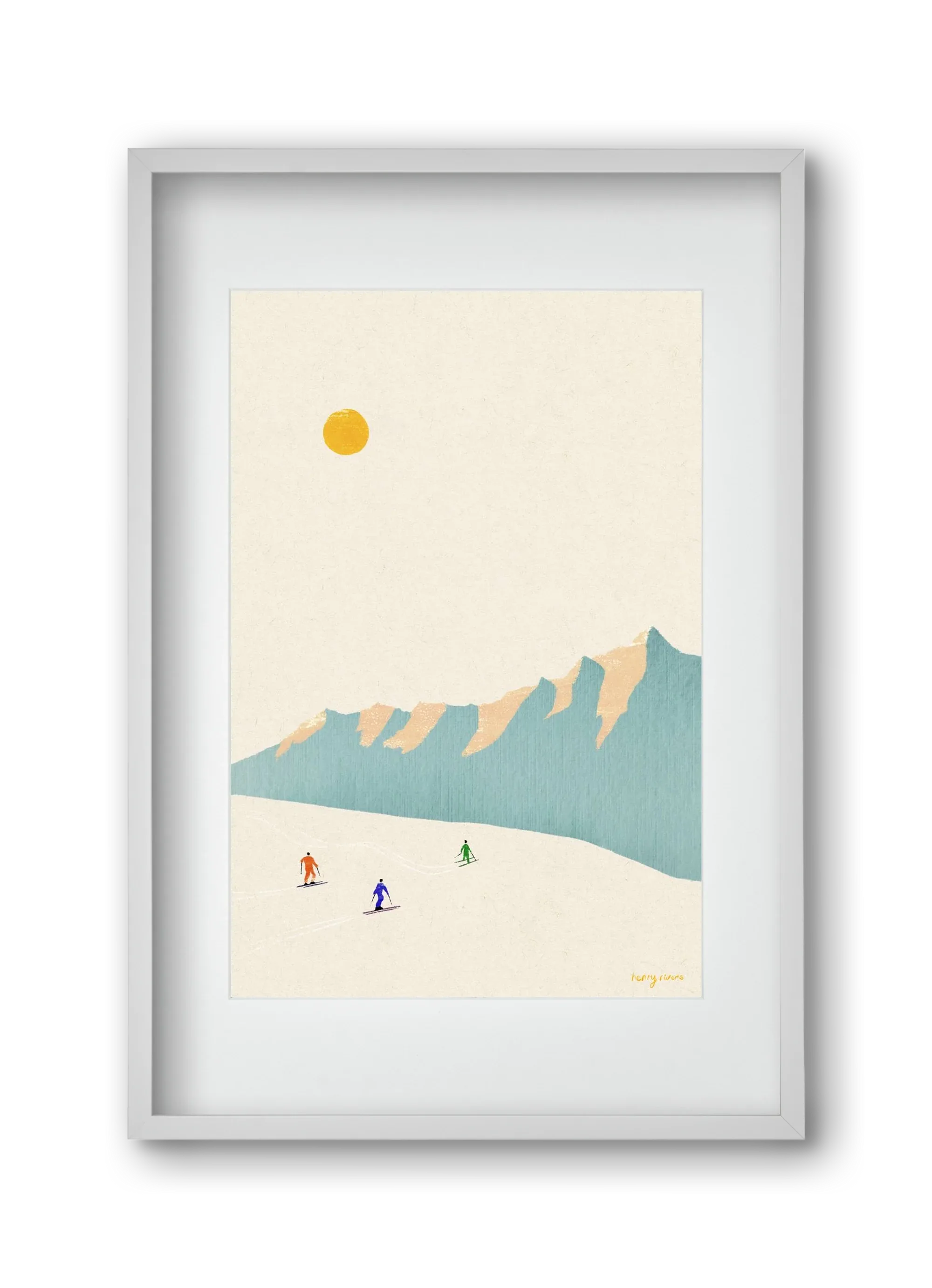 Happy skiers - artbridge