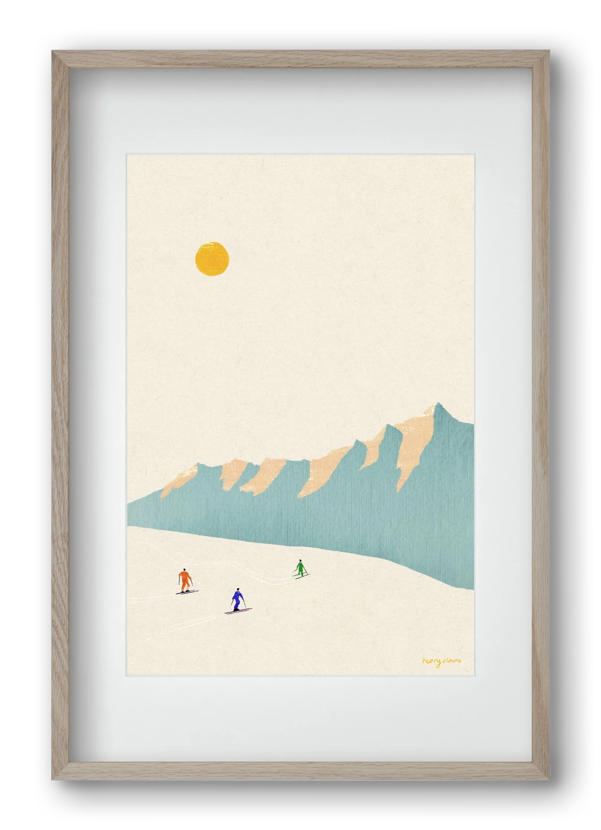 Happy skiers - artbridge