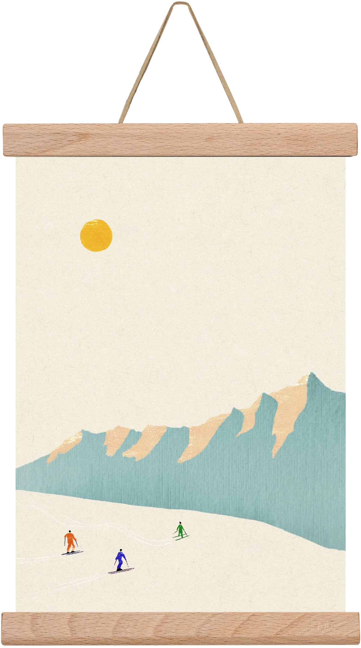 Happy skiers - artbridge