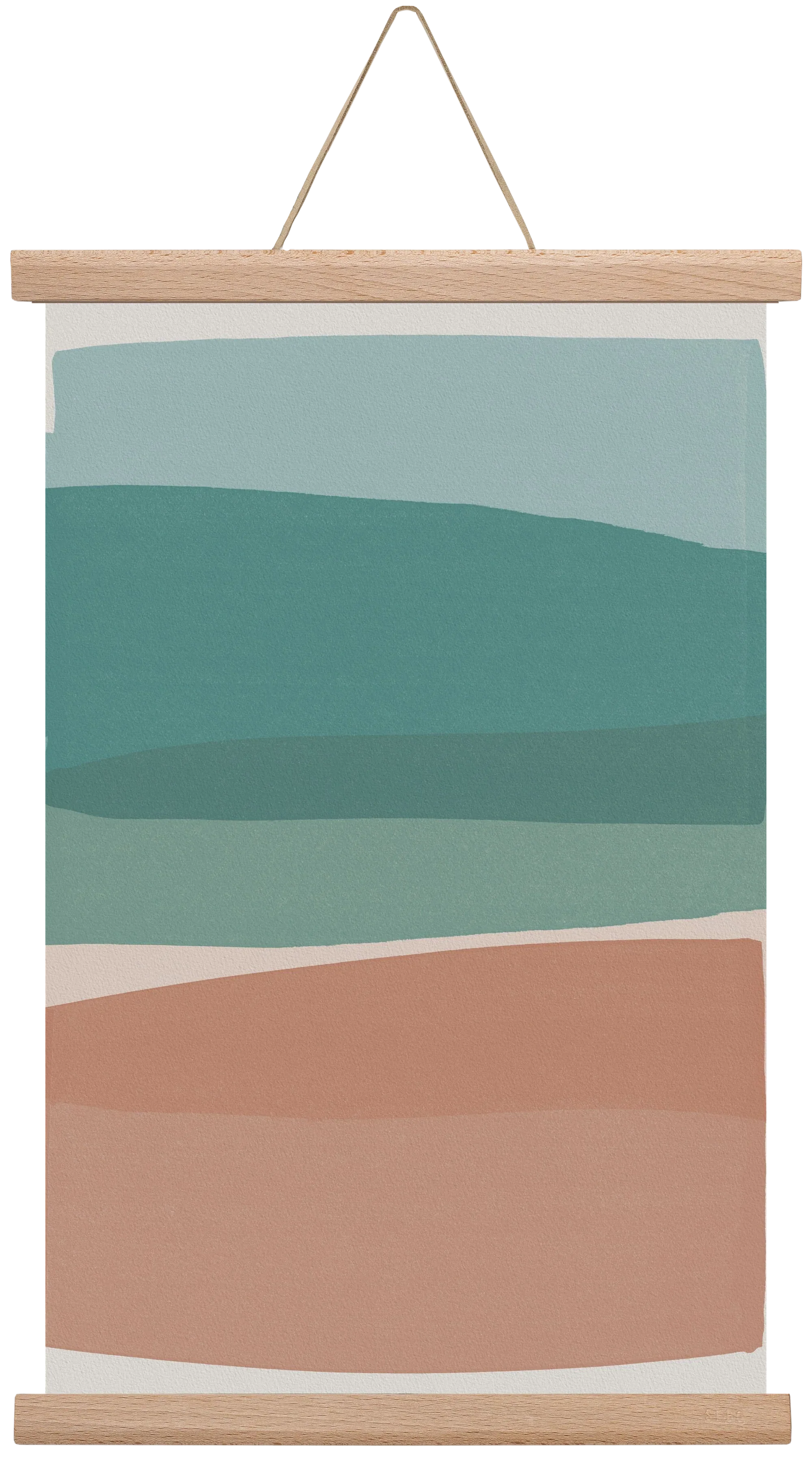 Modern Turquoise and Pink - artbridge