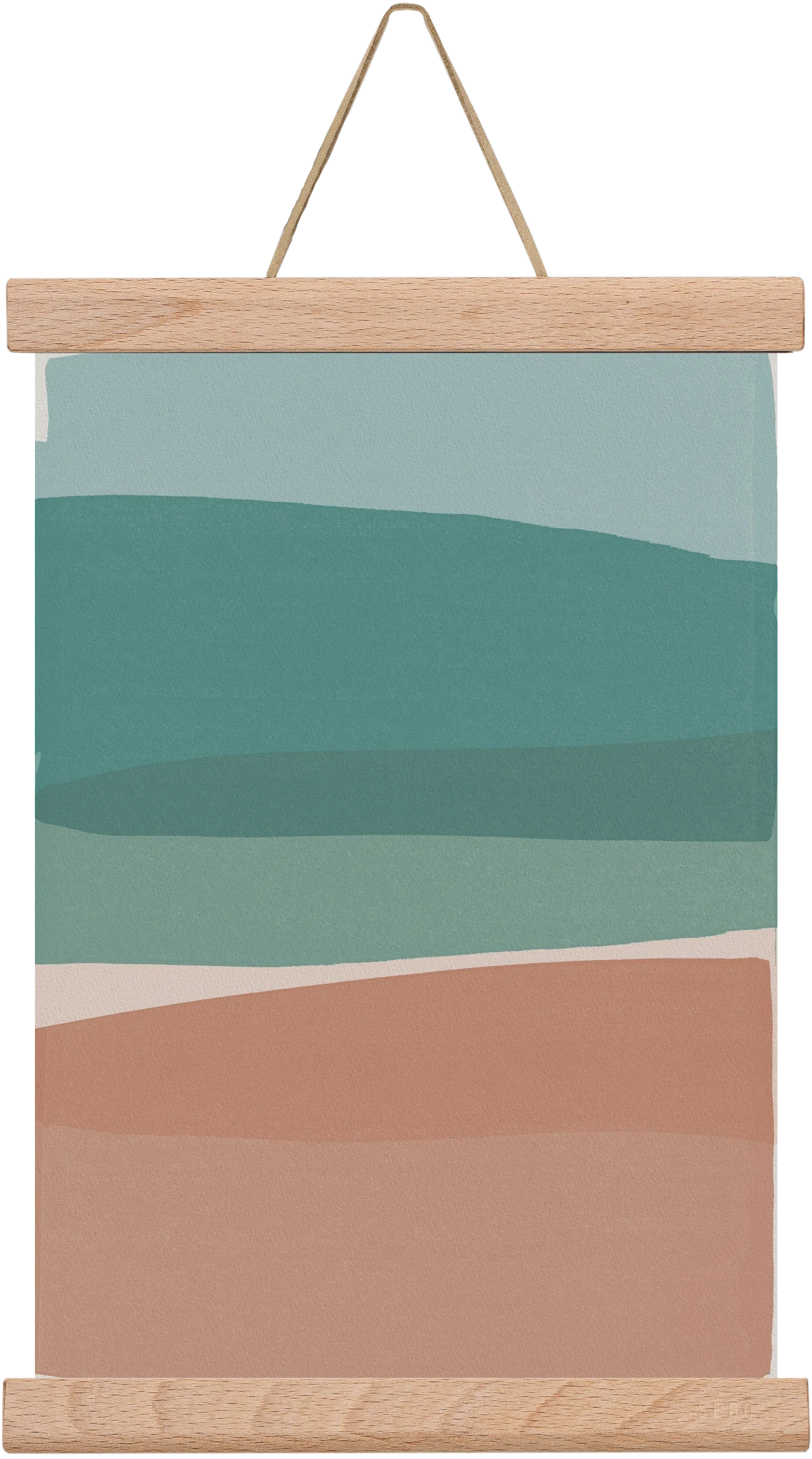 Modern Turquoise and Pink - artbridge