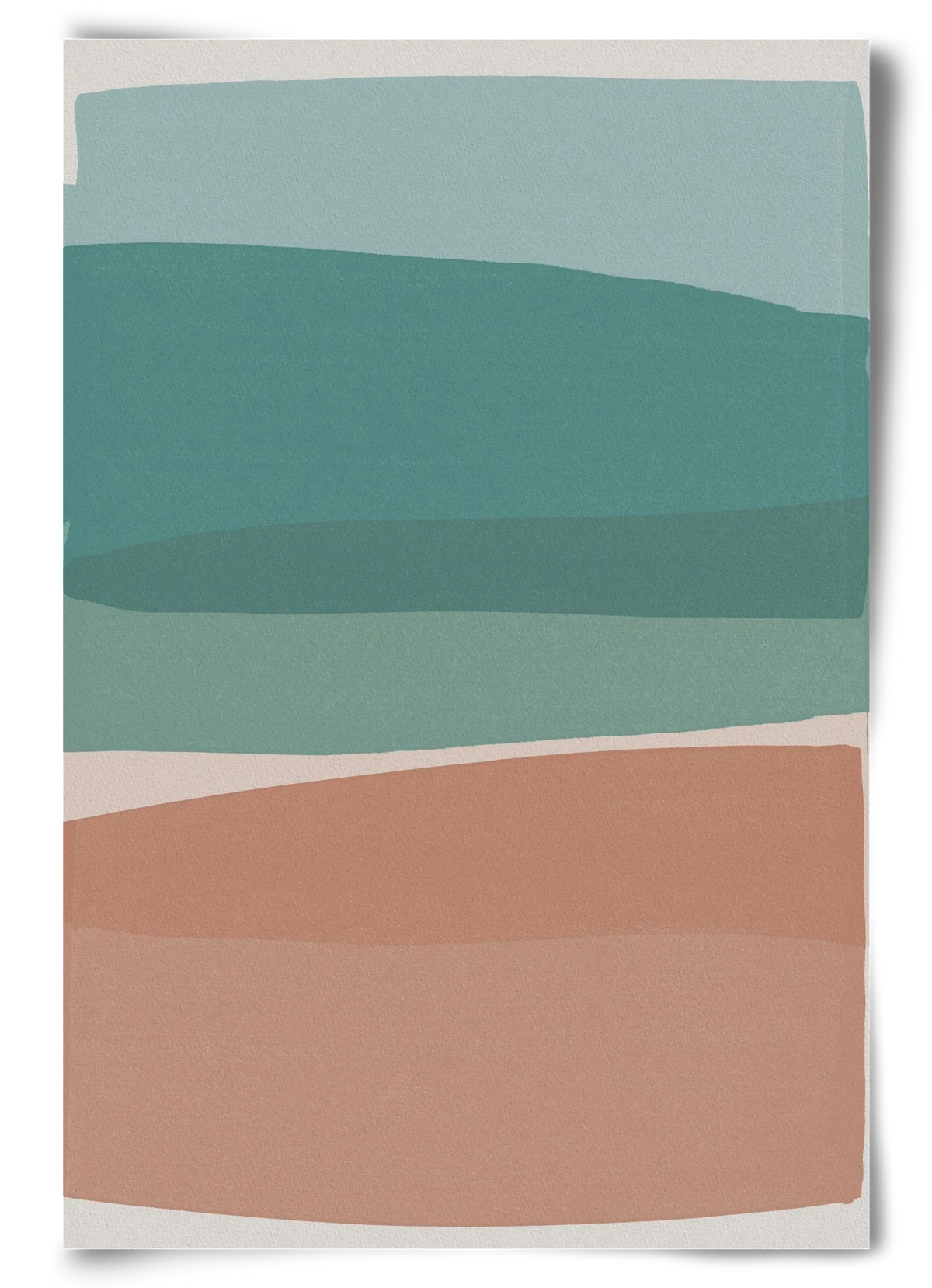 Modern Turquoise and Pink - artbridge
