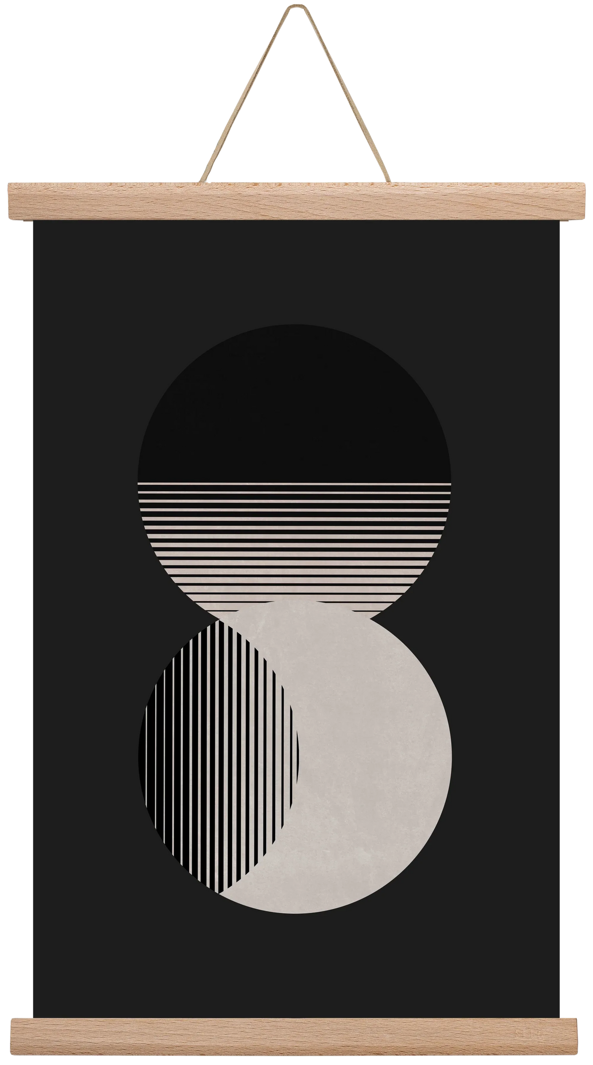Circle Sun & Moon BW - artbridge