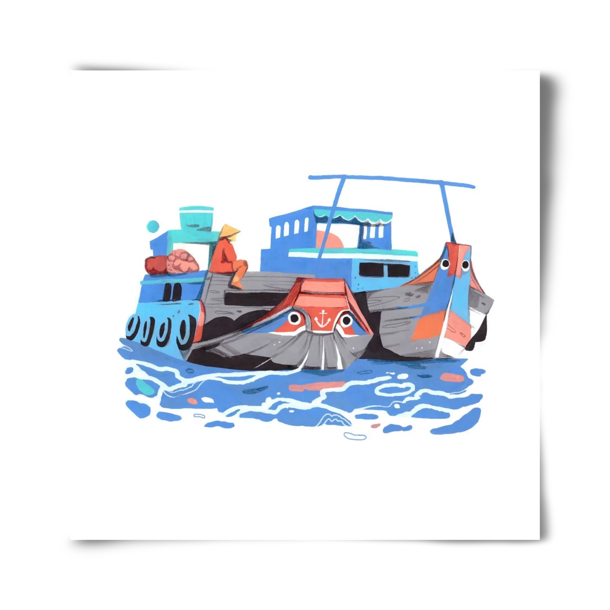 Cai Rang floating market - artbridge