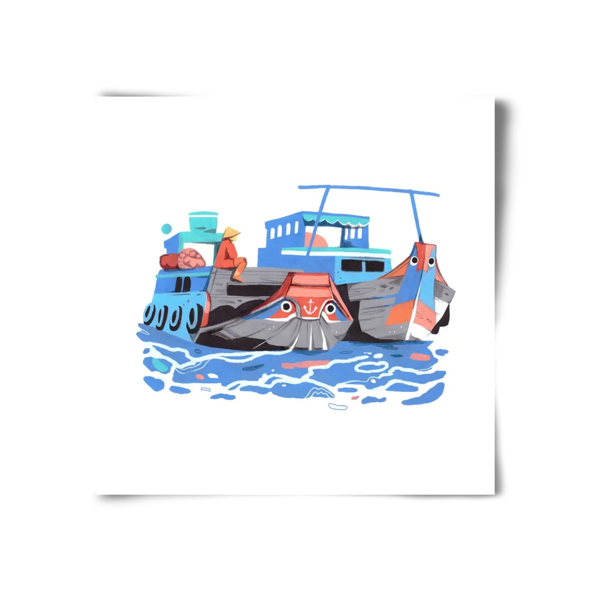 Cai Rang floating market - artbridge
