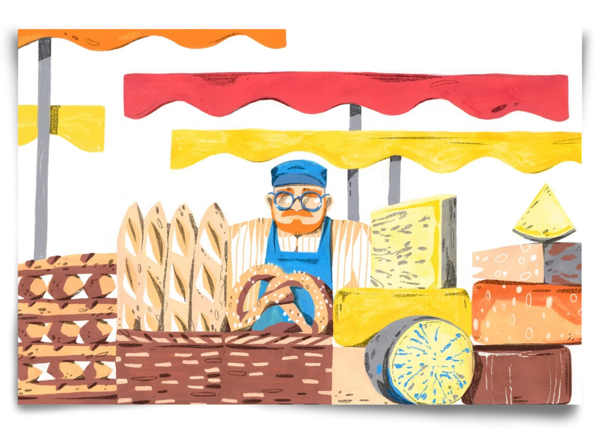 Cheese market - artbridge