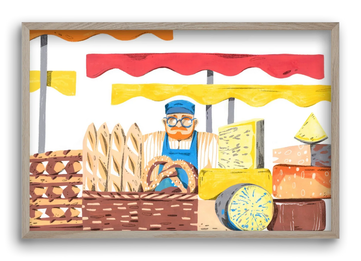 Cheese market - artbridge