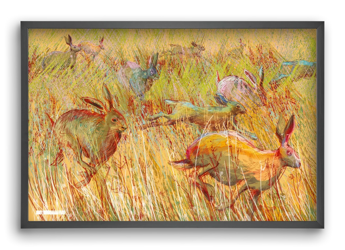 Running of hares - artbridge