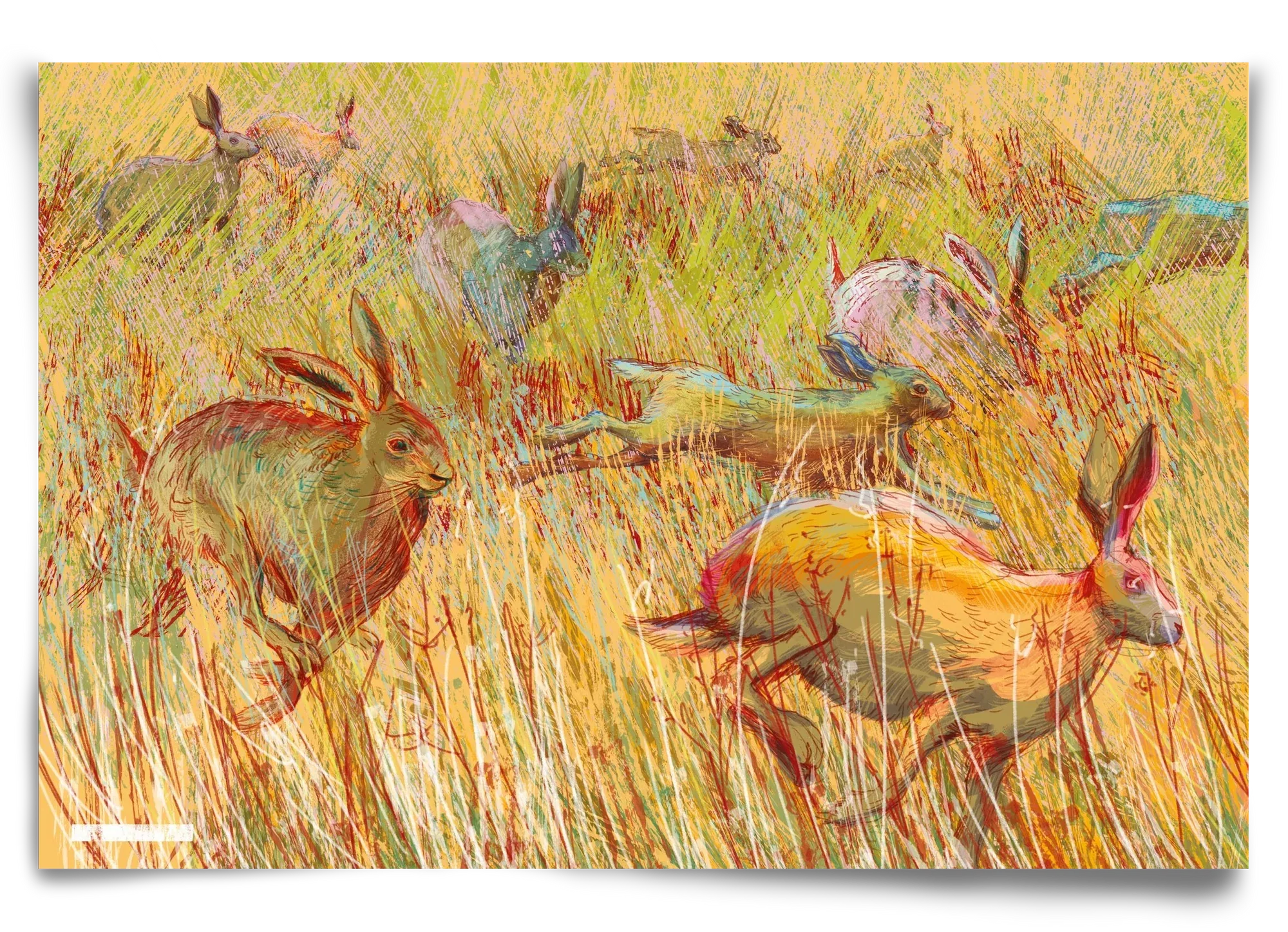 Running of hares - artbridge
