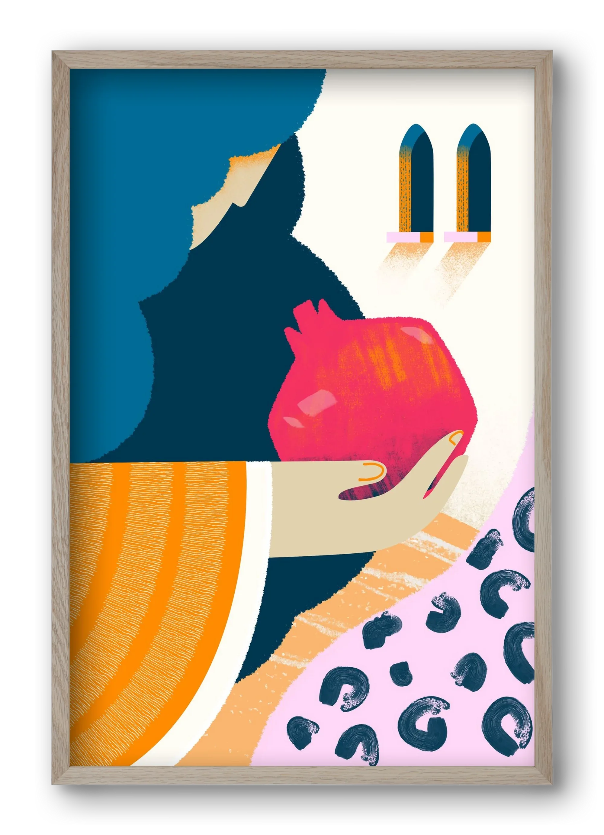 Lady with pomegranate - artbridge