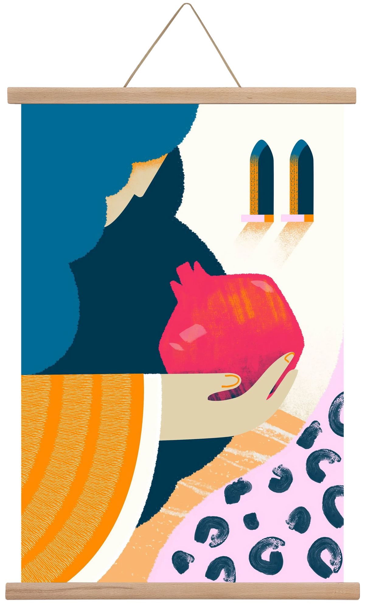 Lady with pomegranate - artbridge