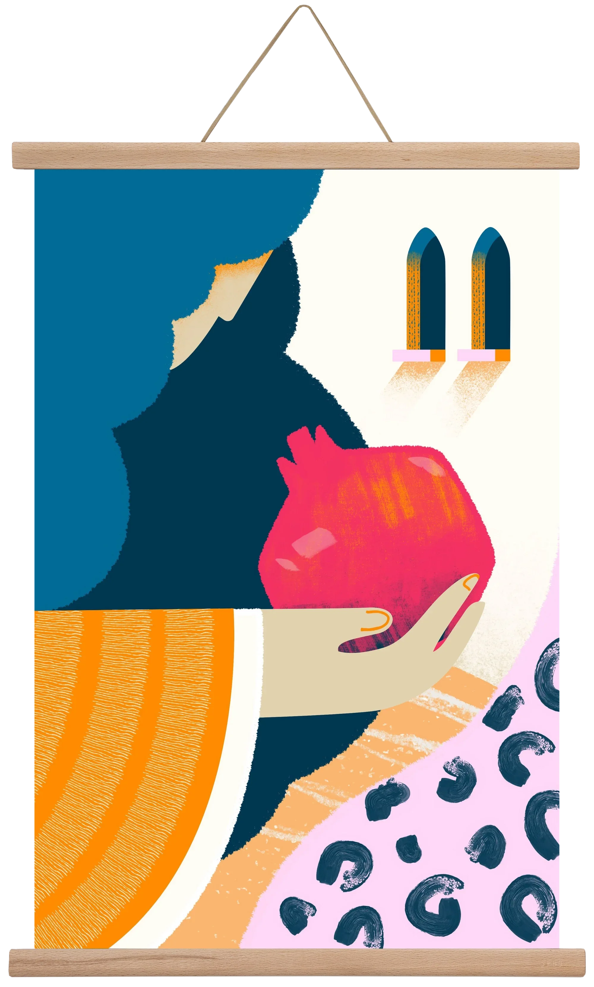 Lady with pomegranate - artbridge